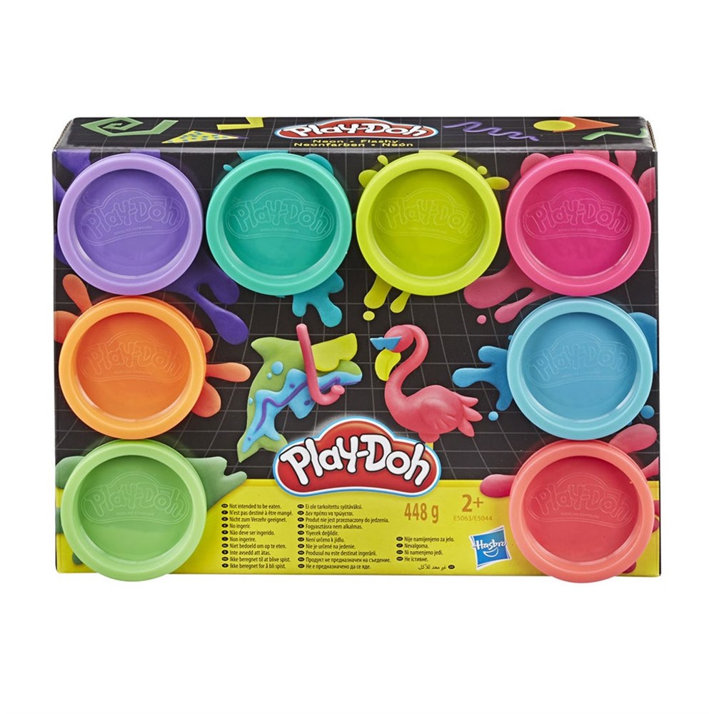 Oyun Hamuru ve Slime, Play-Doh, Play Doh 8li Hamur Neon Renkler E5044 E5063