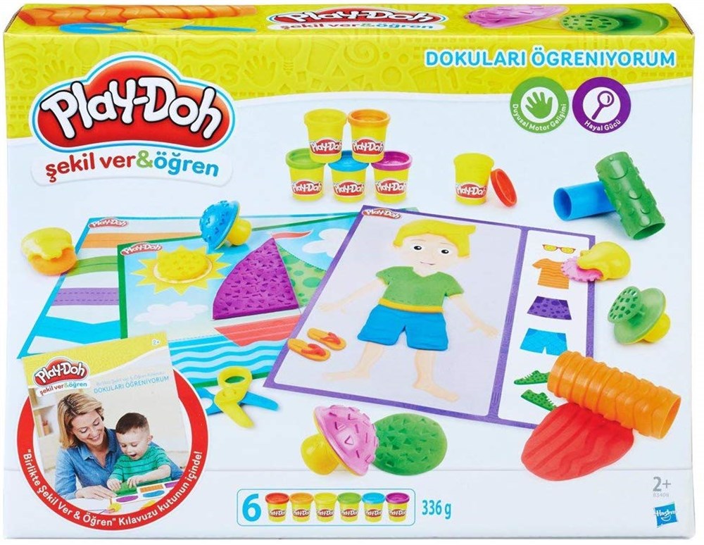 Oyun Hamuru ve Slime, Play-Doh, Play-Doh Dokuları Öğreniyorum Oyun Hamuru Seti B3408