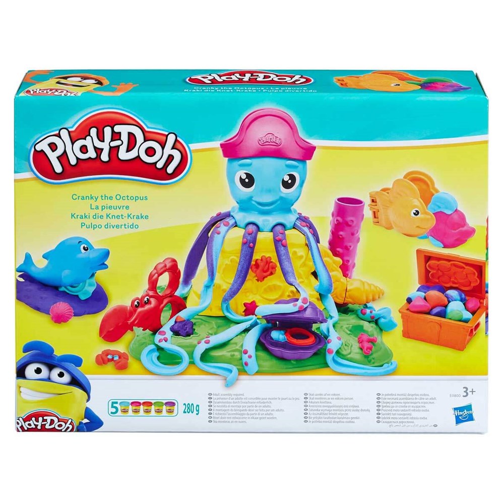 Oyun Hamuru ve Slime, Play-Doh, Play Doh Oyuncu Ahtapot Oyun Hamuru Seti E0800