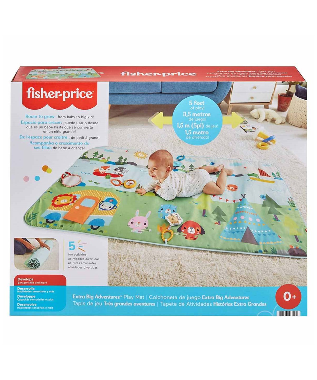 Oyun ve Eğitim Halısı, Fisher Price, Fisher Price Büyük Maceralar Dev Oyun Halısı GXR53