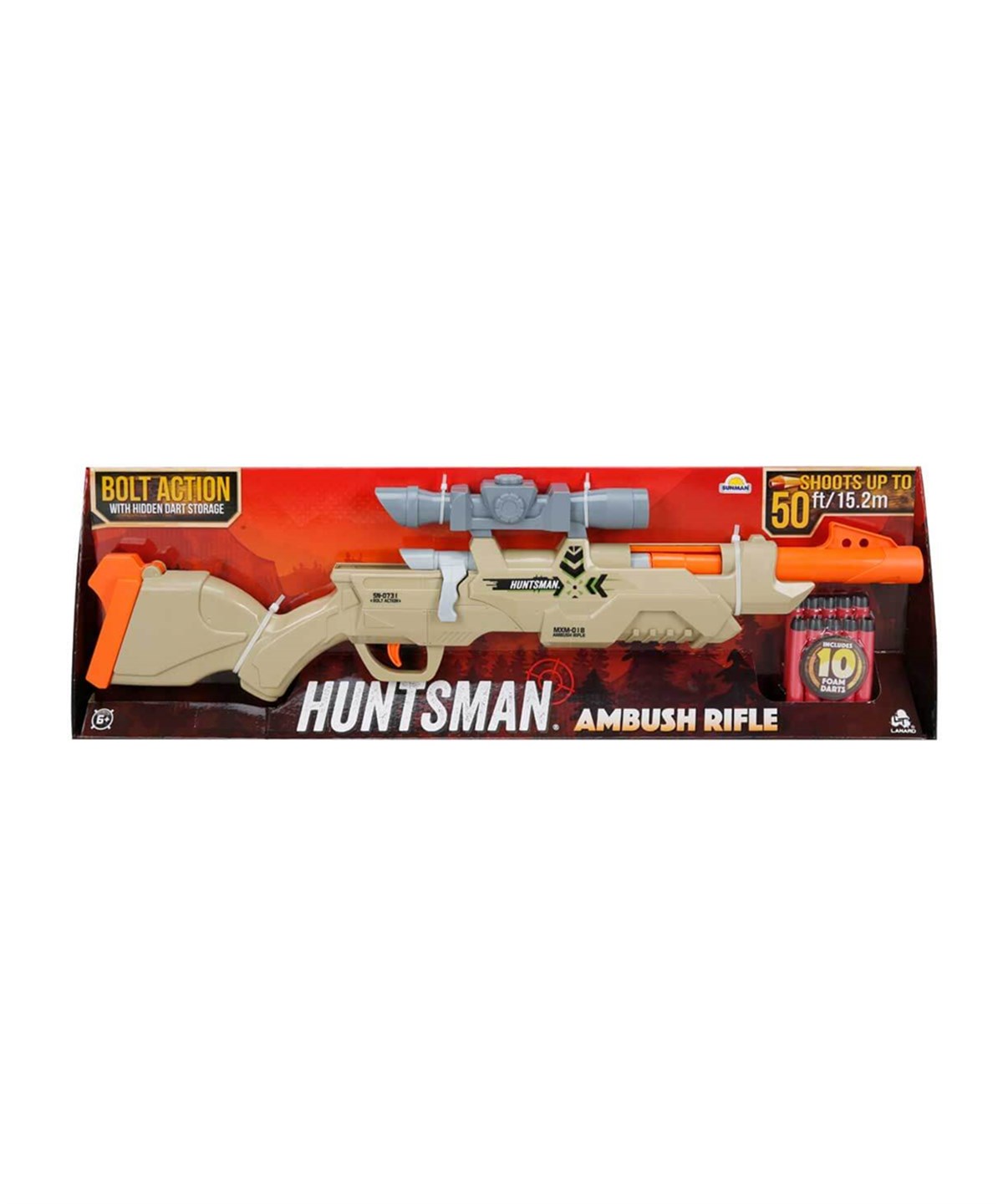 Oyuncak Silahlar, Sunman, Lanard Toys Huntsman Alpha Ambush Tüfek 10 Dartlı