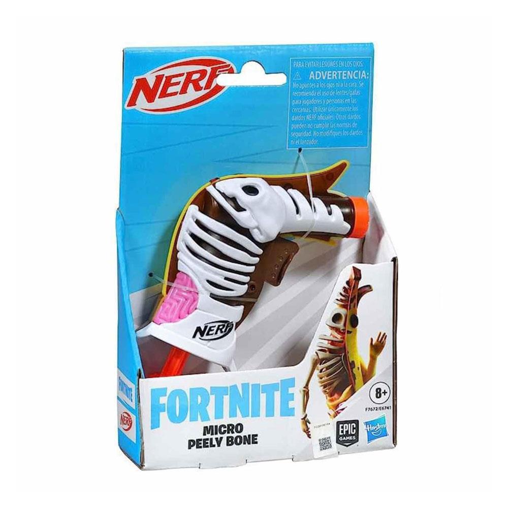 Oyuncak Silahlar, Nerf, Nerf Lanzador Fortnite E6741 F7672 Micro Peely Bone