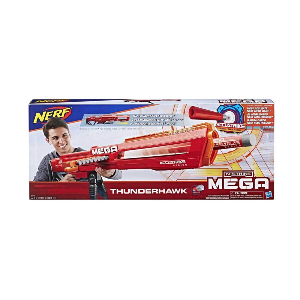 Oyuncak Silahlar, Nerf, Nerf N-Strike Mega Accustrike Thunderhawk E0440