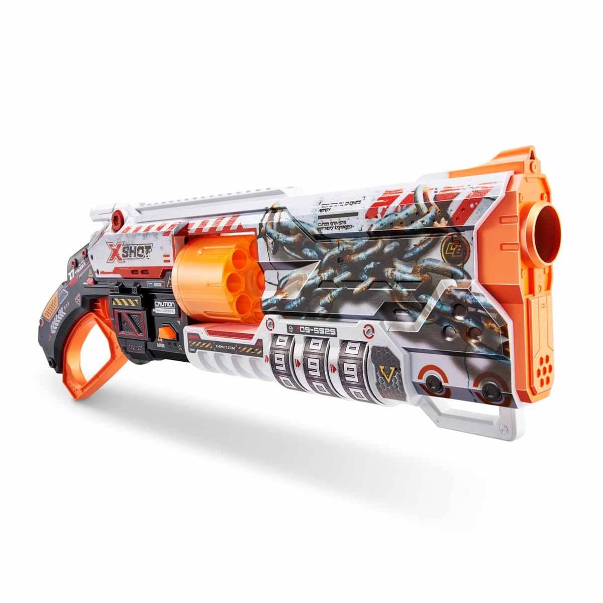 Oyuncak Silahlar, Sunman, X-Shot Skins Lock Blaster 16 Mermili Sünger Dart Atan Silah 56 cm
