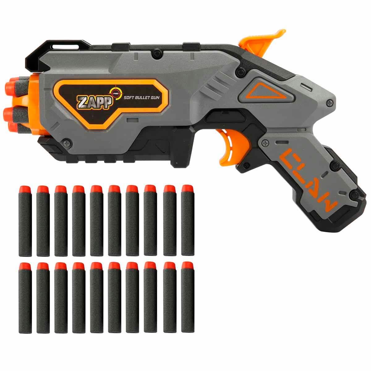 Oyuncak Silahlar, Sunman, Zapp Toys 20 Mermili Sünger Dart Atan Silah 28 cm