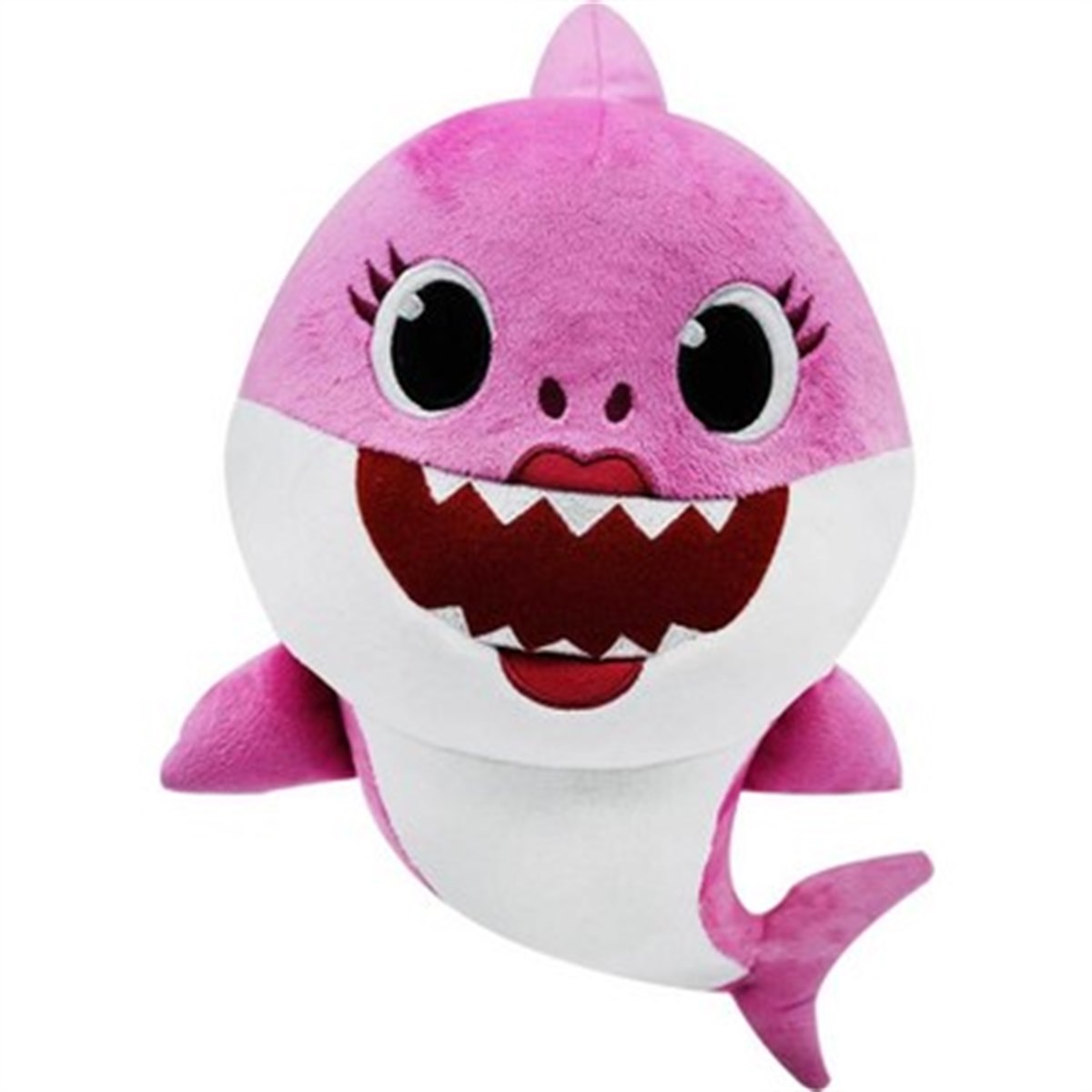 Peluş Hayvanlar, BABY SHARK, Baby Shark Sesli Peluş 25 cm BAH01000  Pembe Babby Shark