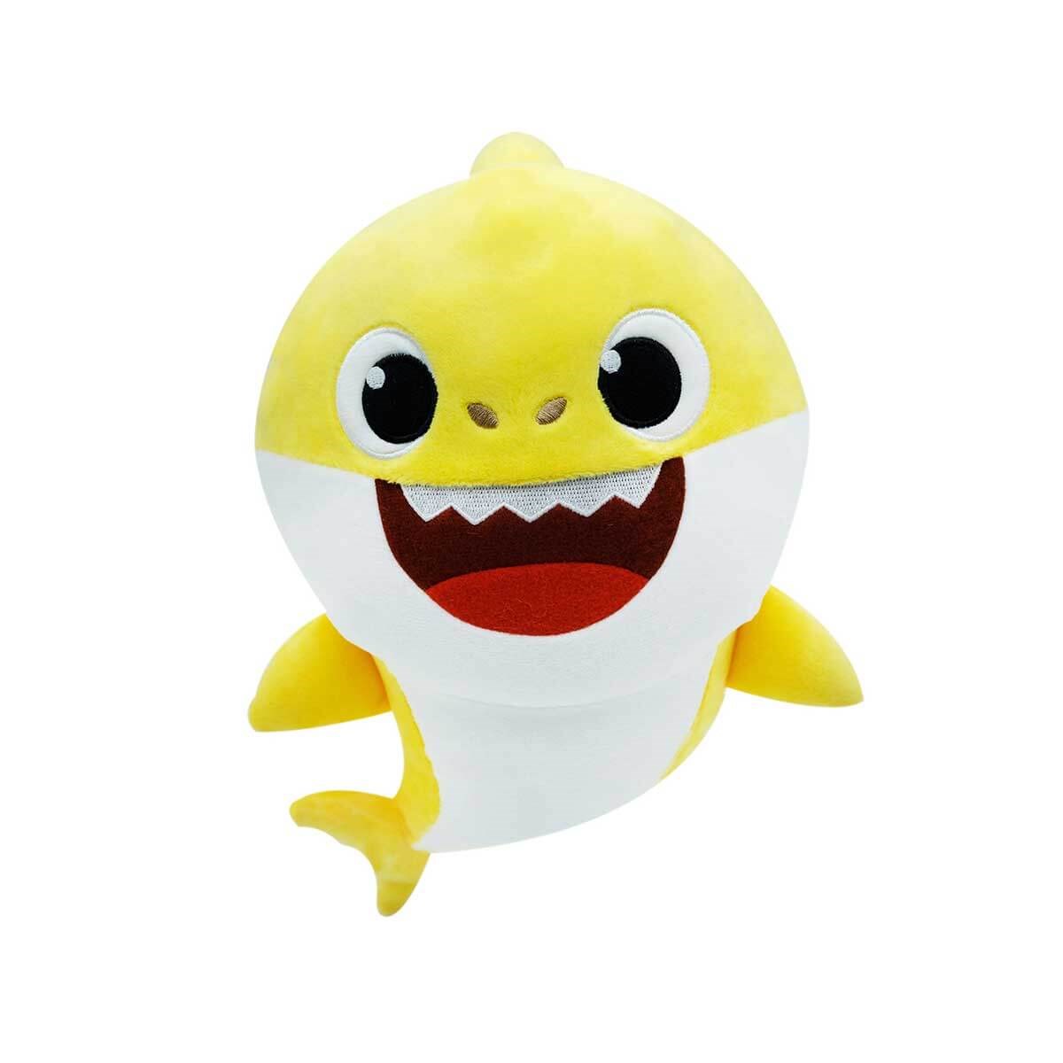 Peluş Hayvanlar, BABY SHARK, Baby Shark Sesli Peluş 25 cm BAH01000  Sarı Babby Shark