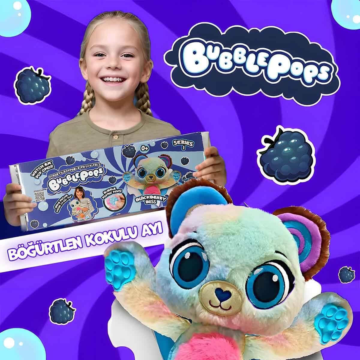 Peluş Hayvanlar, Sunman, Bubble Pops Kokulu Peluş S1 S00012004 Yaban Mersini Kokulu Köpek