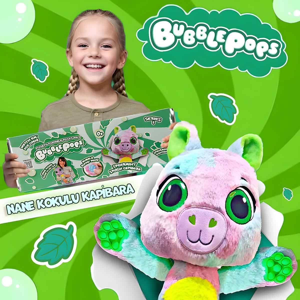 Peluş Hayvanlar, Sunman, Bubble Pops Kokulu Peluş S1 S00012004 Nane Kokulu Kapibara