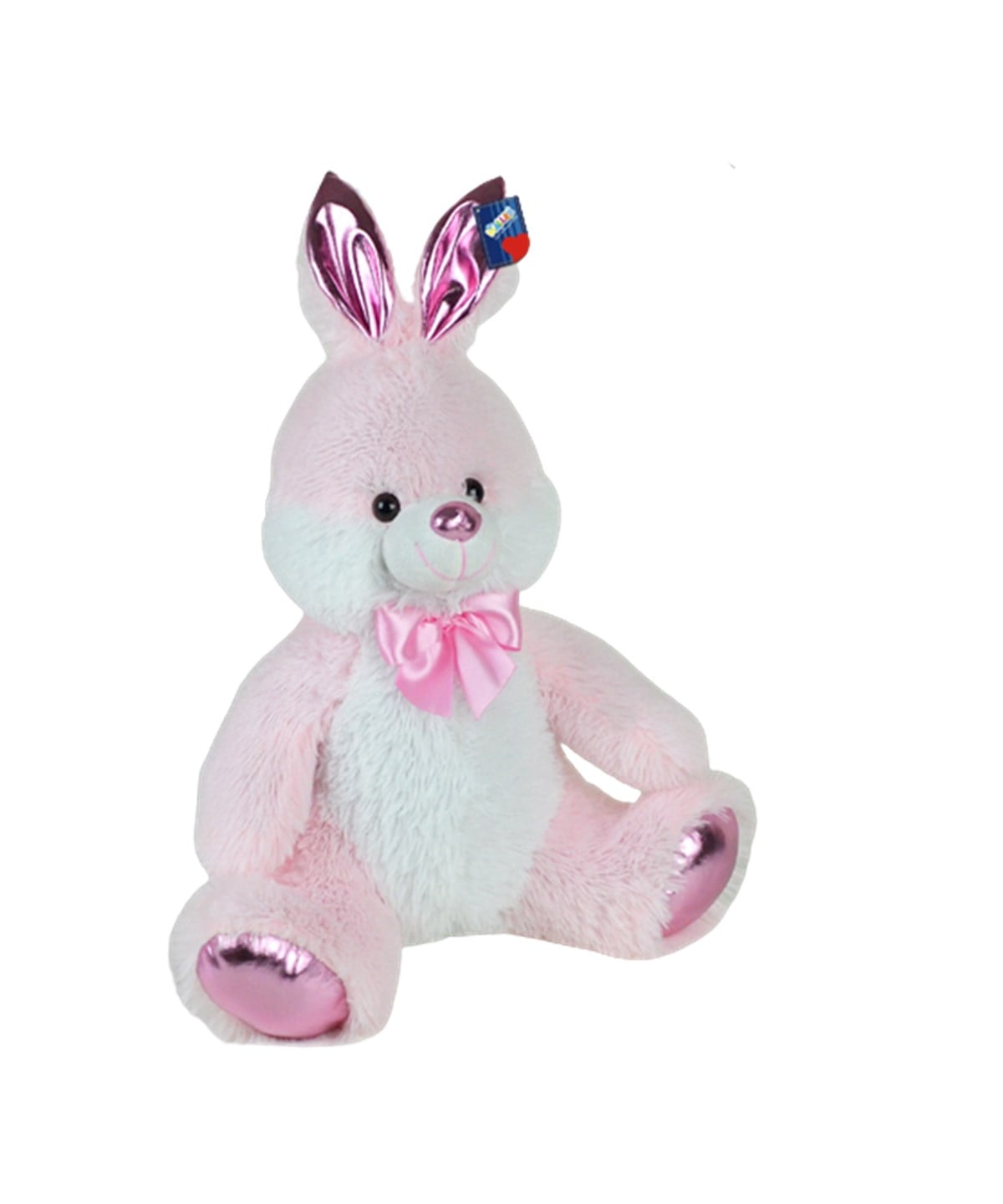 Peluş Hayvanlar, Halley, Halley Parlak Peluş Tavşan 60 cm 25057 Pembe