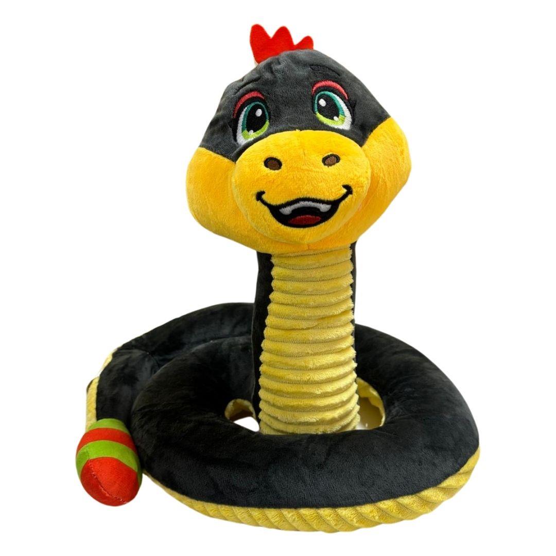 Peluş Hayvanlar, Halley, Halley Peluş Çıngıraklı Yılan 32 cm 24272 Siyah