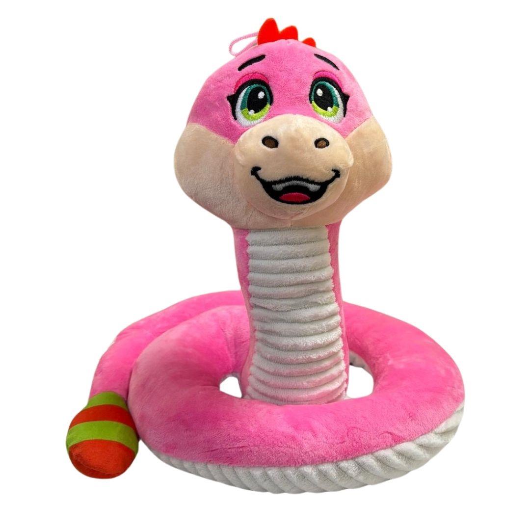 Peluş Hayvanlar, Halley, Halley Peluş Çıngıraklı Yılan 32 cm 24272 Pembe