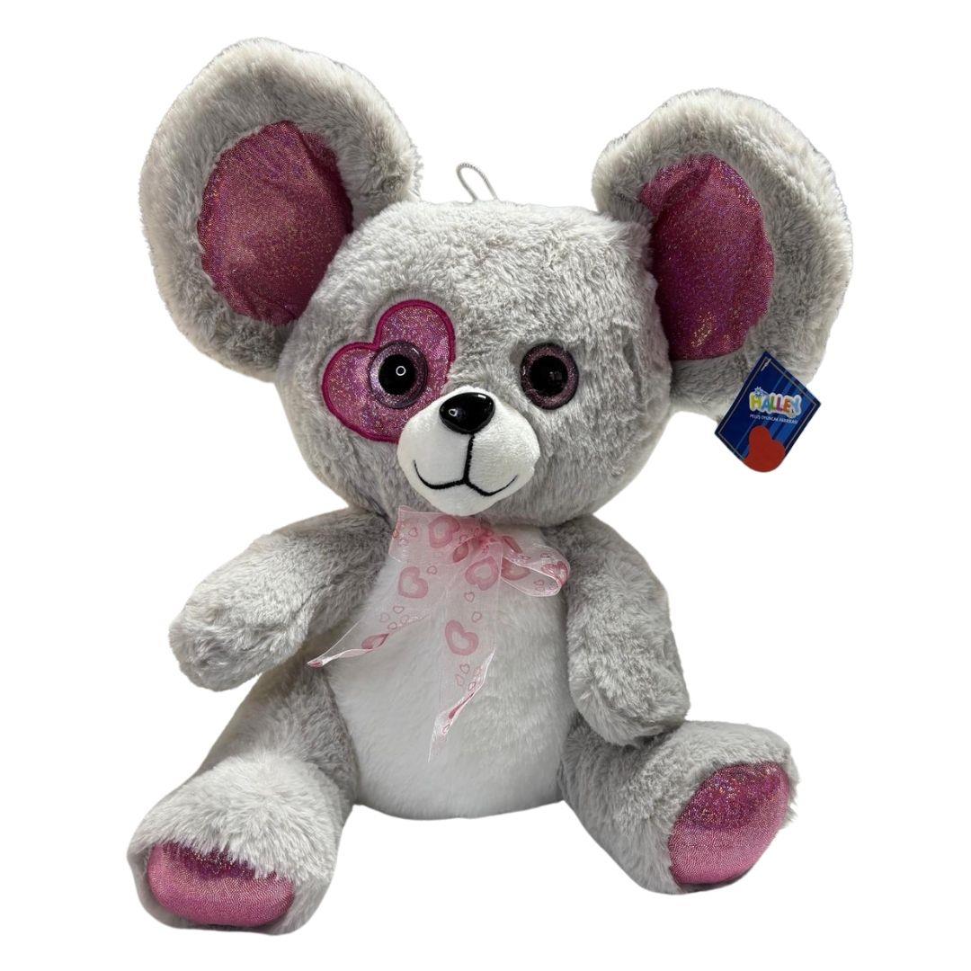 Peluş Hayvanlar, Halley, Halley Peluş Kalp Gözlü Hayvanlar 35 cm 22674 Fare