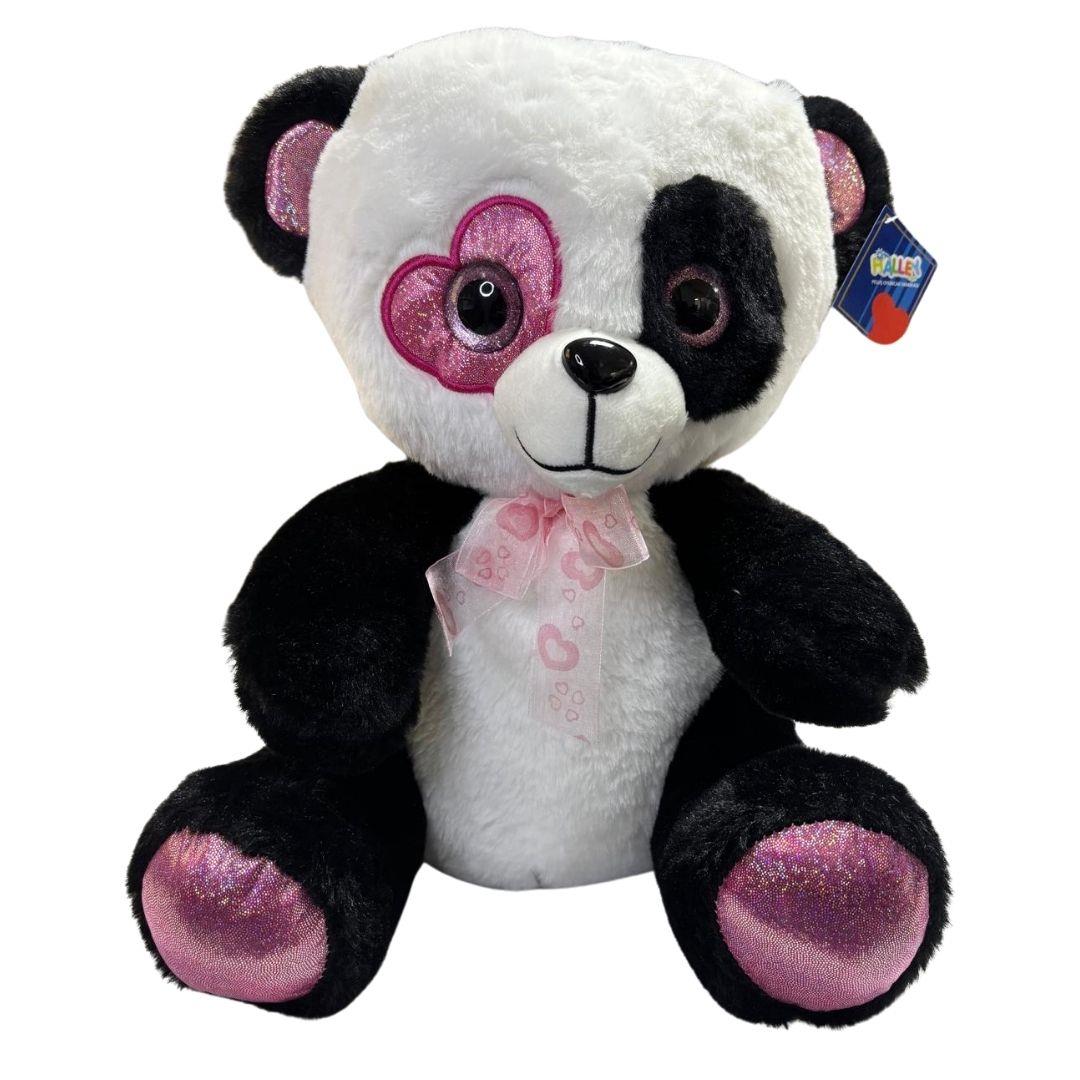 Peluş Hayvanlar, Halley, Halley Peluş Kalp Gözlü Hayvanlar 35 cm 22674 Panda