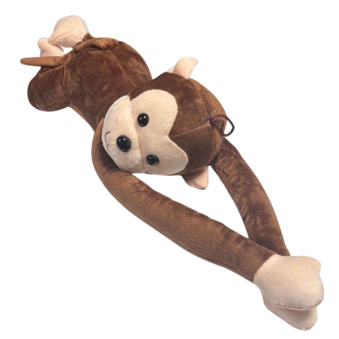 Peluş Hayvanlar, Halley, Halley Peluş Sesli Maymun 60 cm 22988 Kahverengi