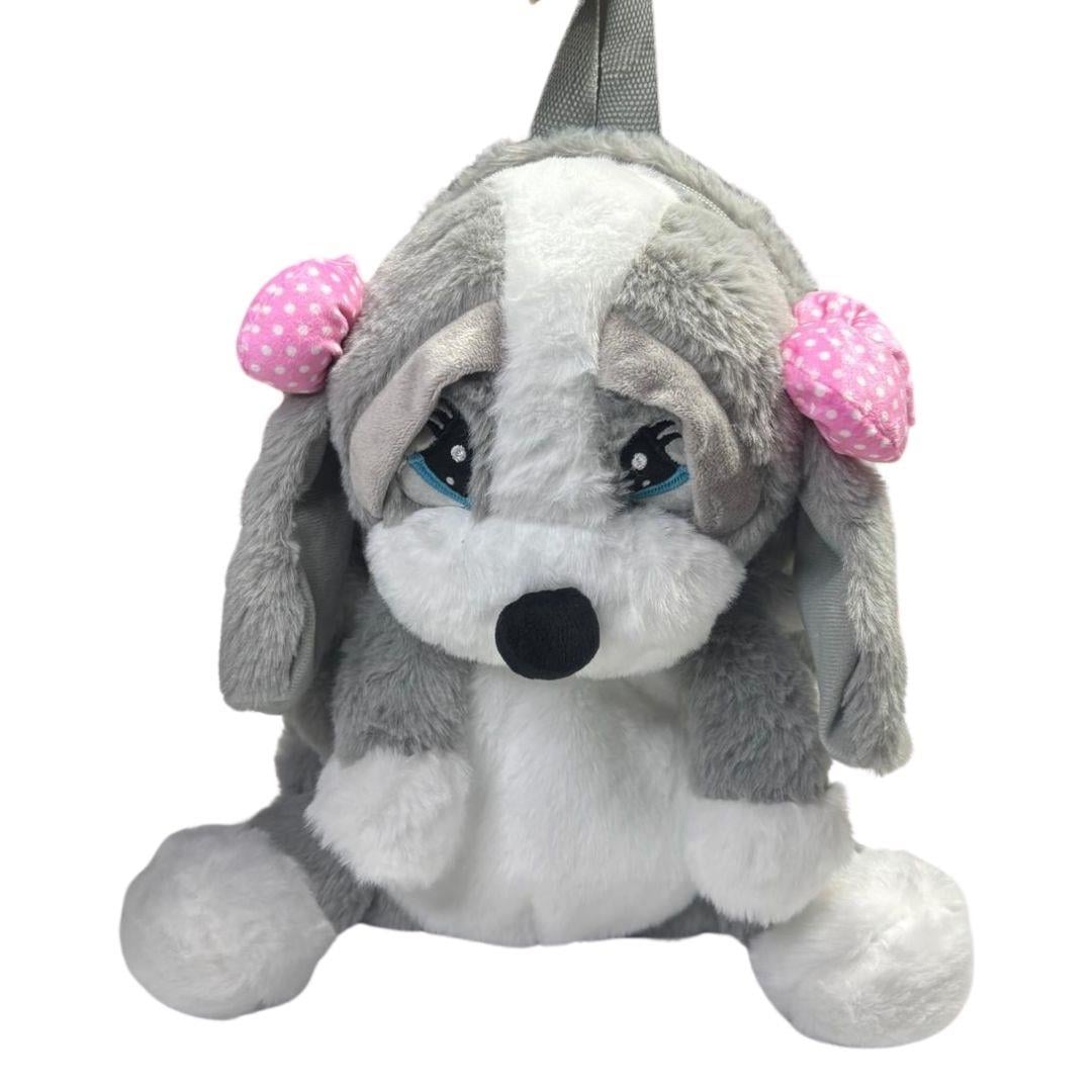 Peluş Hayvanlar, Halley, Halley Peluş Üzgün Köpek Sıt Çantası 26 cm 23282 Gri