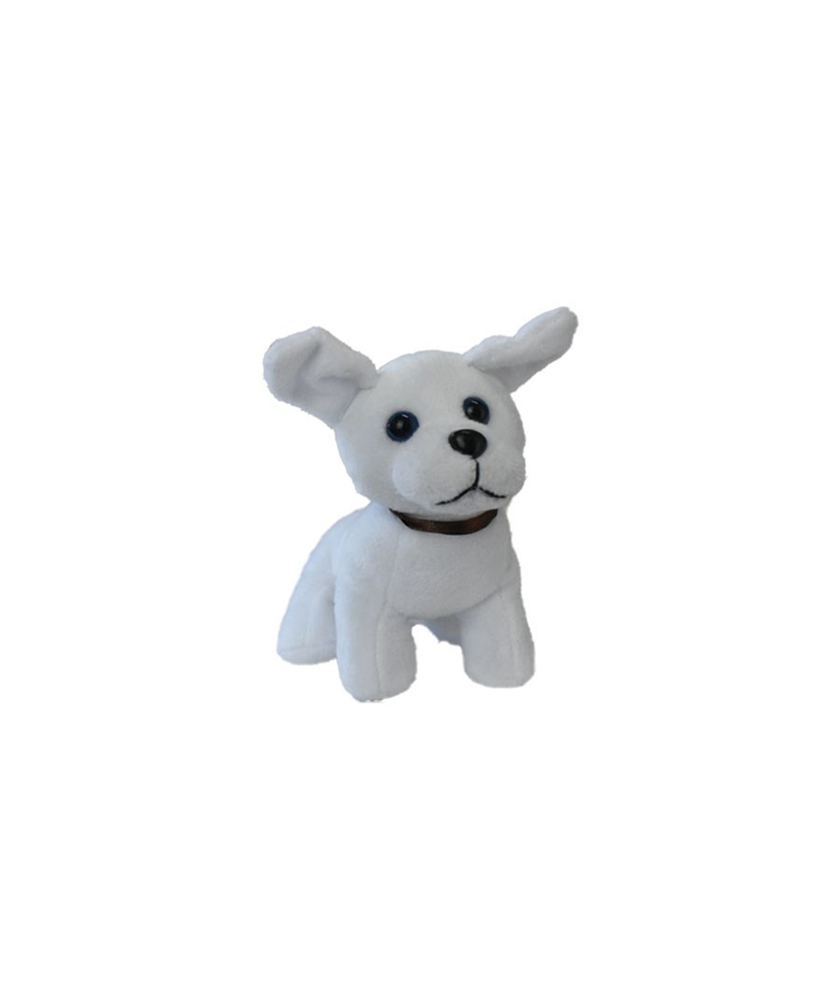 Peluş Hayvanlar, OSMAN KIZILKAYA, KZL Sesli Peluş Köpek 15 cm 90598 Beyaz