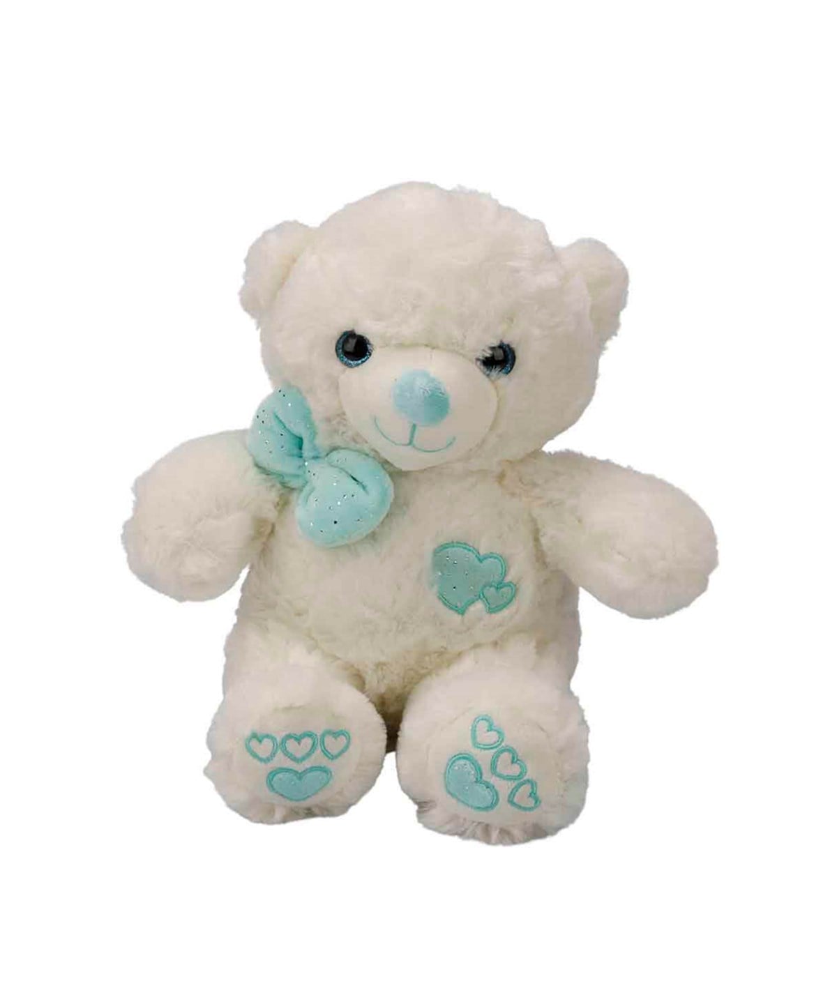 Peluş Hayvanlar, Sunman, Papyonlu Peluş Ayı 30 cm 31865 Mavi