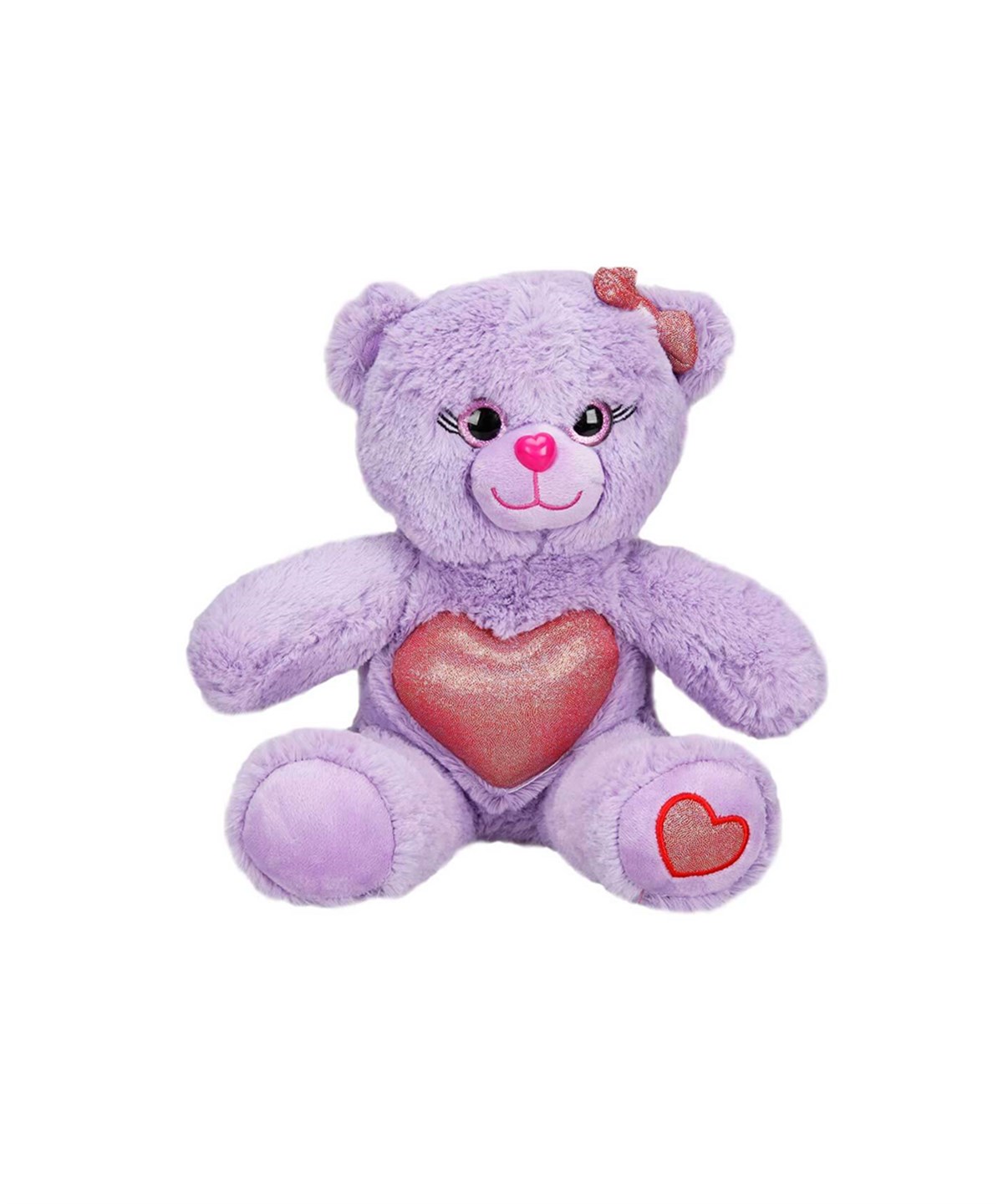 Peluş Hayvanlar, Sunman, Renkli Peluş Ayı 26 cm 15124 Mor
