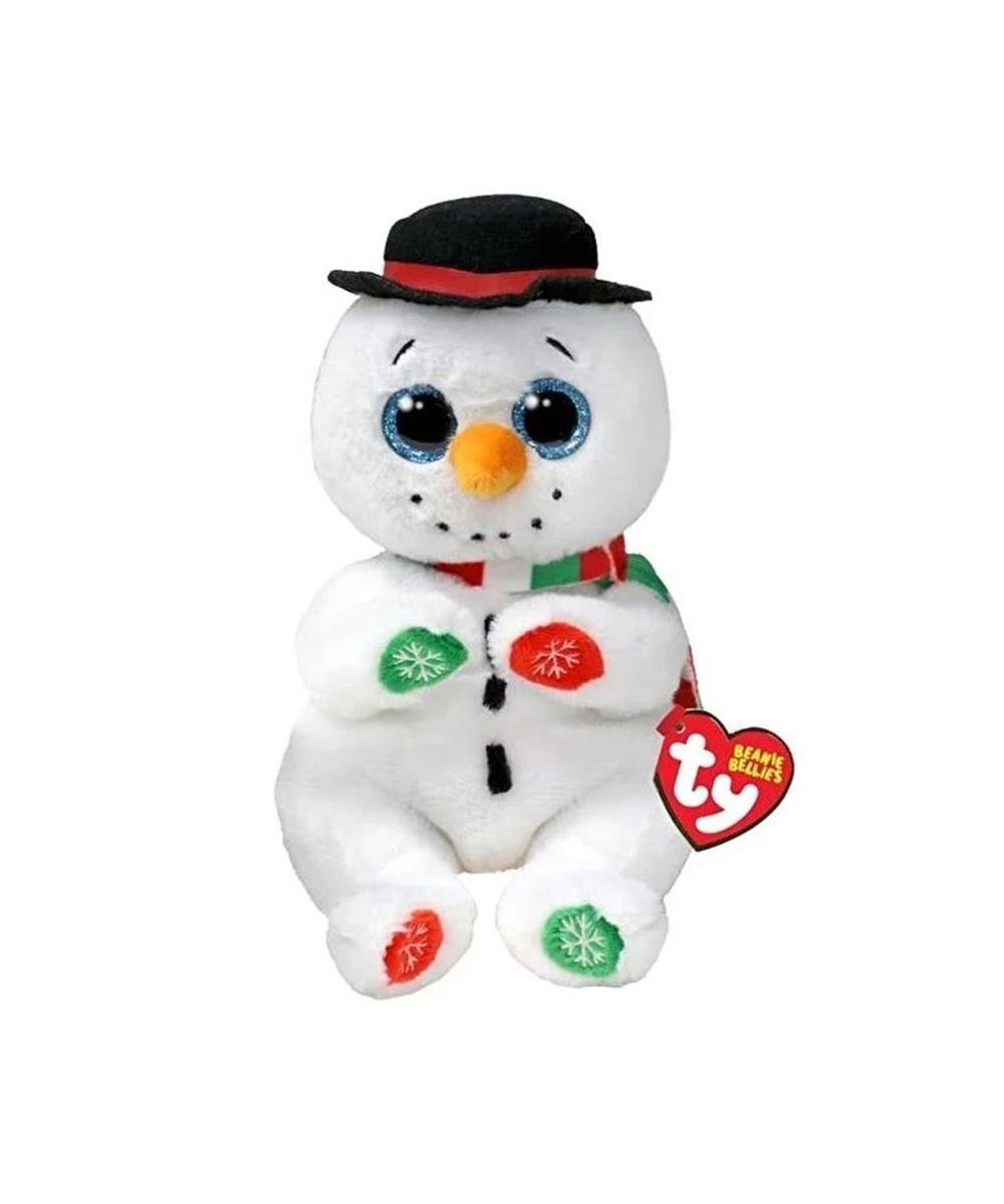 Peluş Hayvanlar, TY, Ty Beanie Bellie Weatherby Şapkalı Kardan Adam 20 Cm