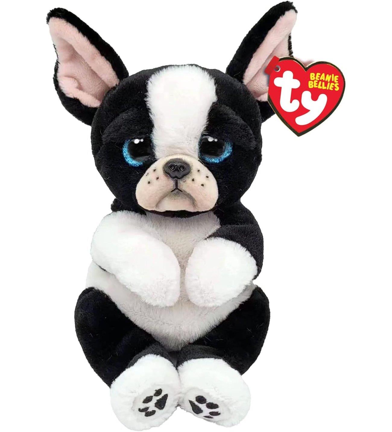 Peluş Hayvanlar, TY, Ty Beanie Boo's Siyah Beyaz Köpek 15 Cm