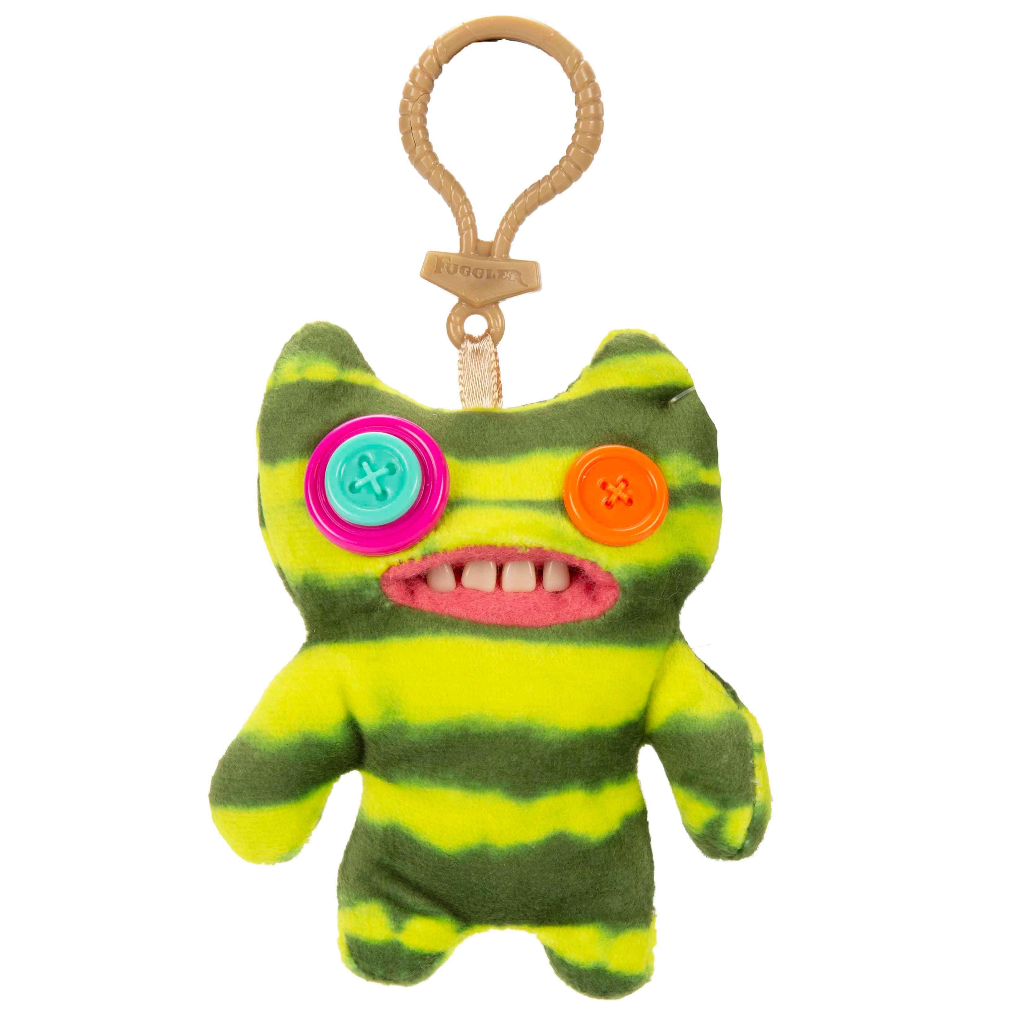 Peluşlar, Sunman, Fuggler Pelüş Anahtarlık S3 10 Yeşil-Sarı Indecisive Monster