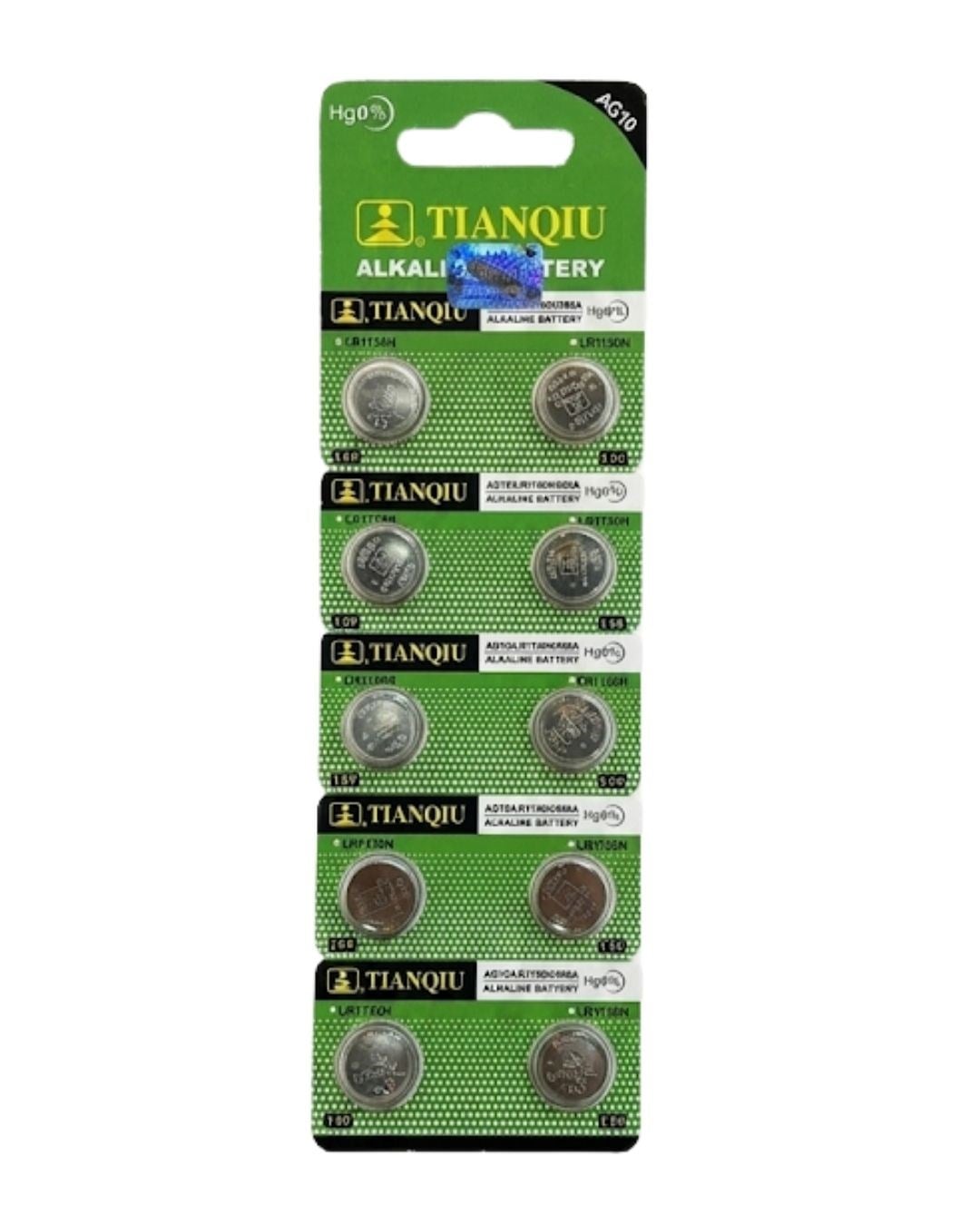 Pil, Başer Saat, Tianqiu AG10 Pil 10 lu