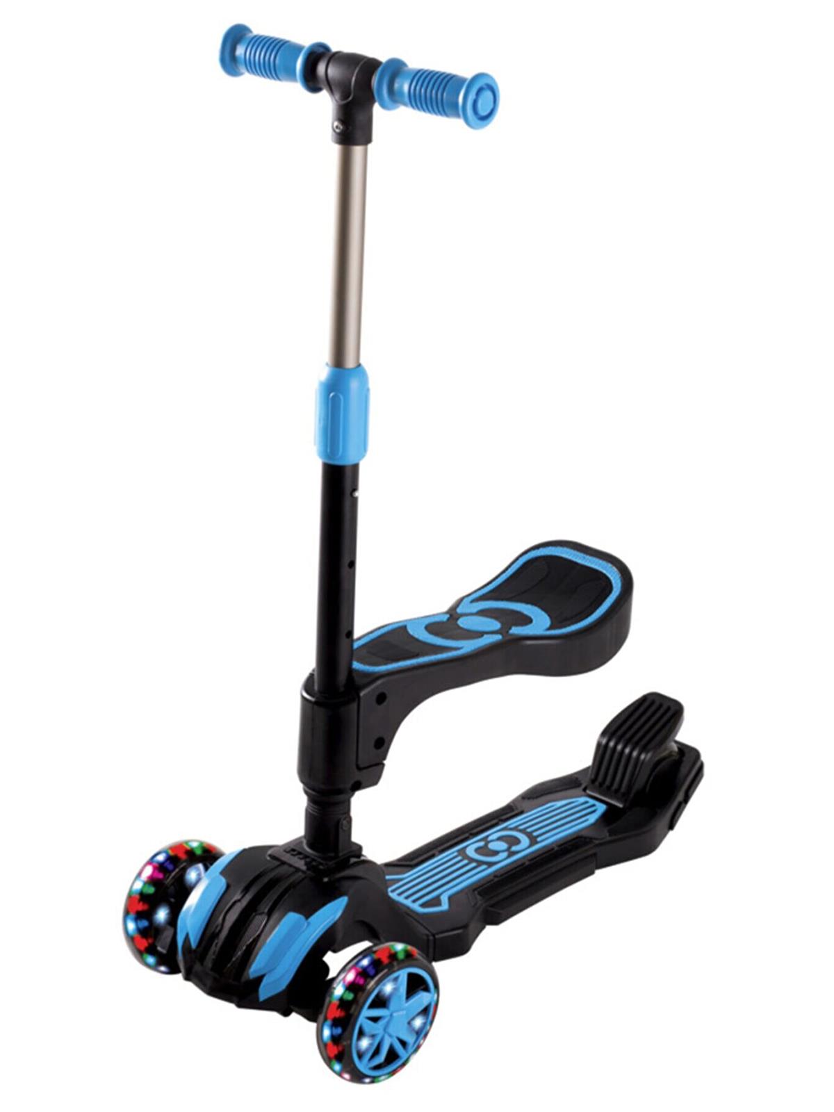Scooter ve Kaykay, Furkan Toys, Cool Wheels Combo Oturaklı Scooter Mavi FR59557
