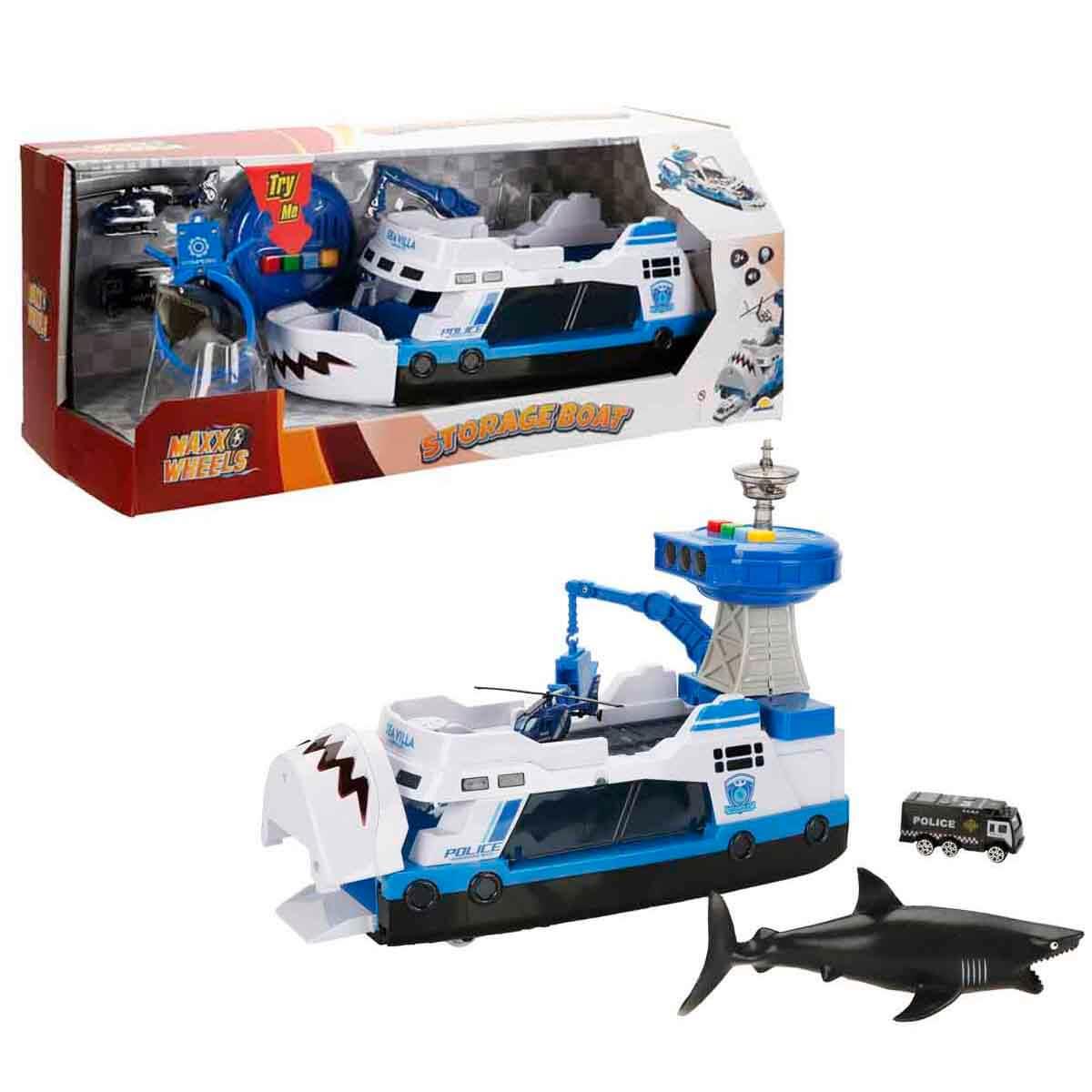 Sesli Işıklı Araçlar, Sunman, Maxx Wheels Sesli ve Işıklı Sahil Güvenlik Oyun Seti 43486 Polis