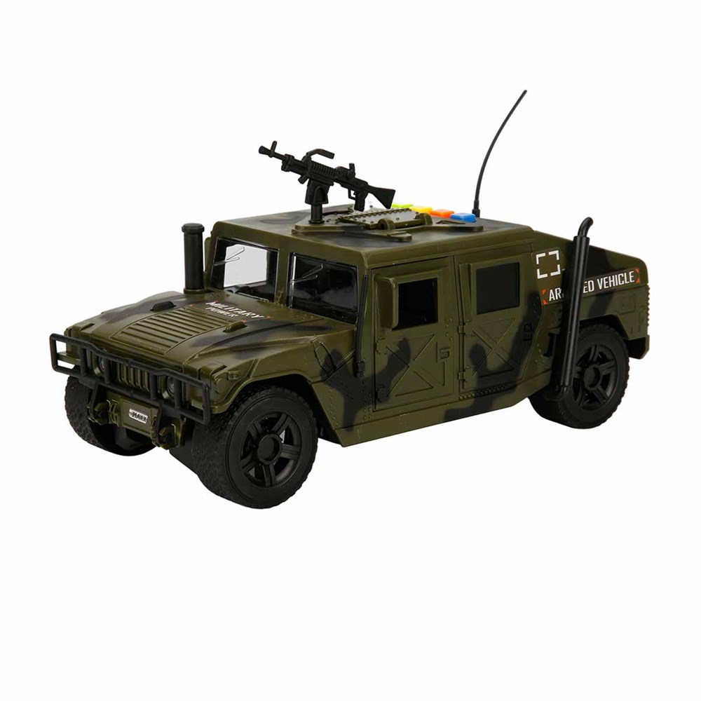 Sesli Işıklı Araçlar, Sunman, Sesli ve Işıklı Askeri Hummer Jeep 27110 Yeşil