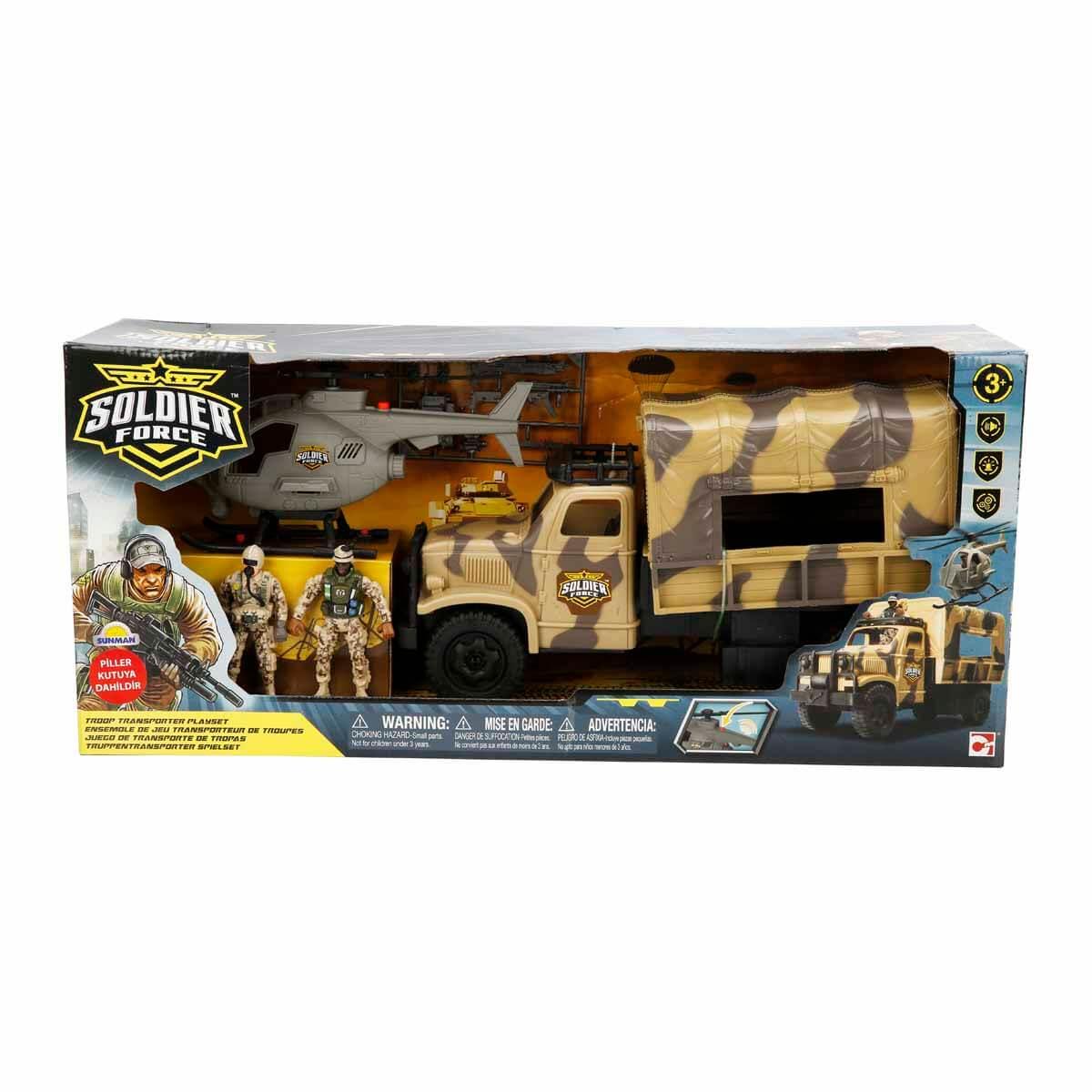Sesli Işıklı Araçlar, Sunman, Sesli ve Işıklı Soldier Force Askeri Kamyon Oyun Seti