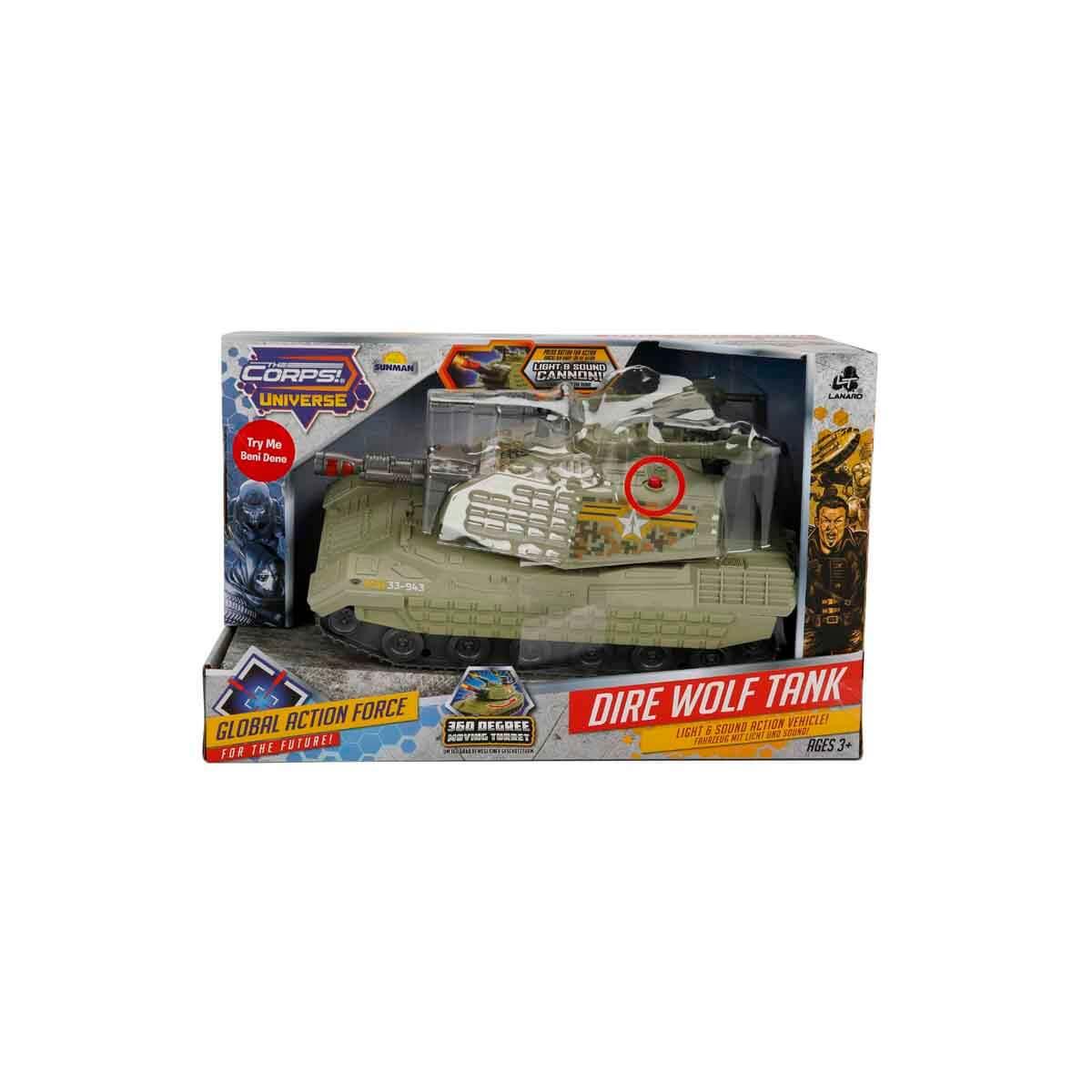 Sesli Işıklı Araçlar, Sunman, The Corps Dire Wolf Askeri Araç 39342 Tank