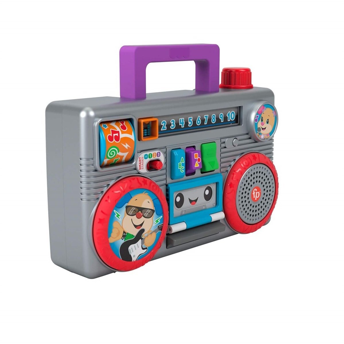 Sesli Işıklı Oyuncaklar, Fisher Price, Fisher Price Eğlen ve Öğren Müzik Kutusu Türkçe Konuşan Aktivite Oyuncağı GYC04