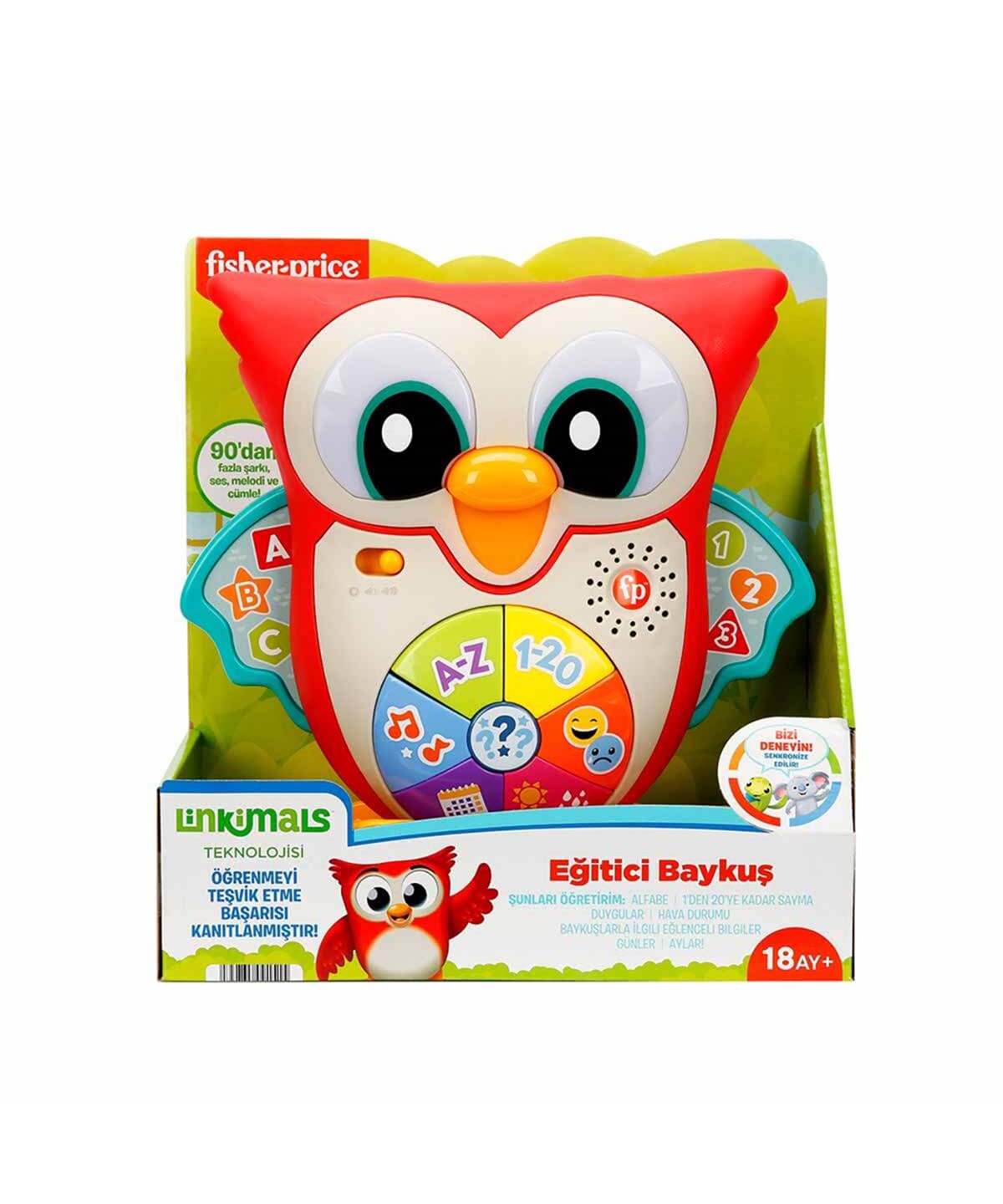 Sesli Işıklı Oyuncaklar, Fisher Price, Fisher Price Linkimals Bilge Baykuş HJN61