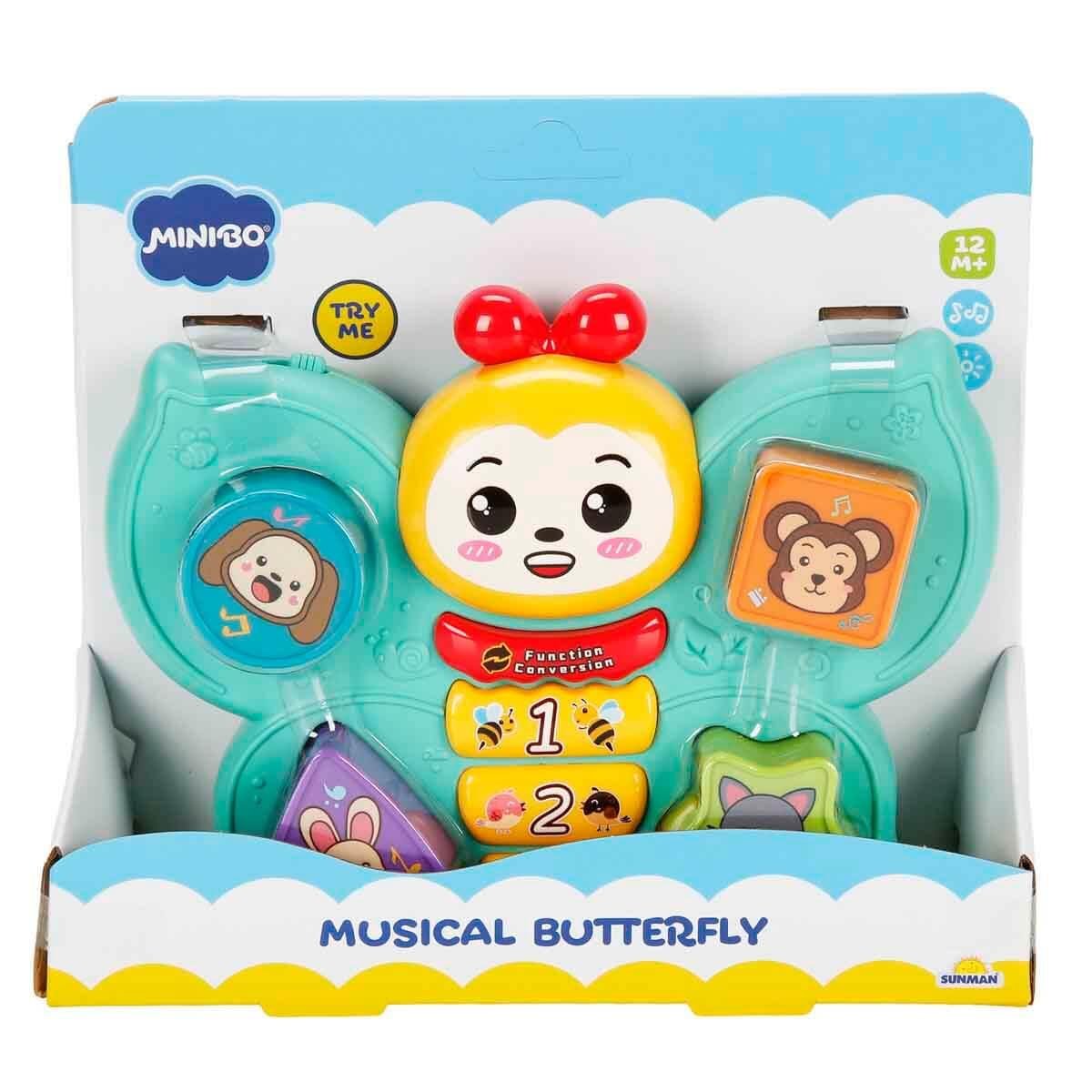 Sesli Işıklı Oyuncaklar, Sunman, Minibo Sesli ve Işıklı Şekil Eşleştirme Arkadaşı Müzikal Kelebek