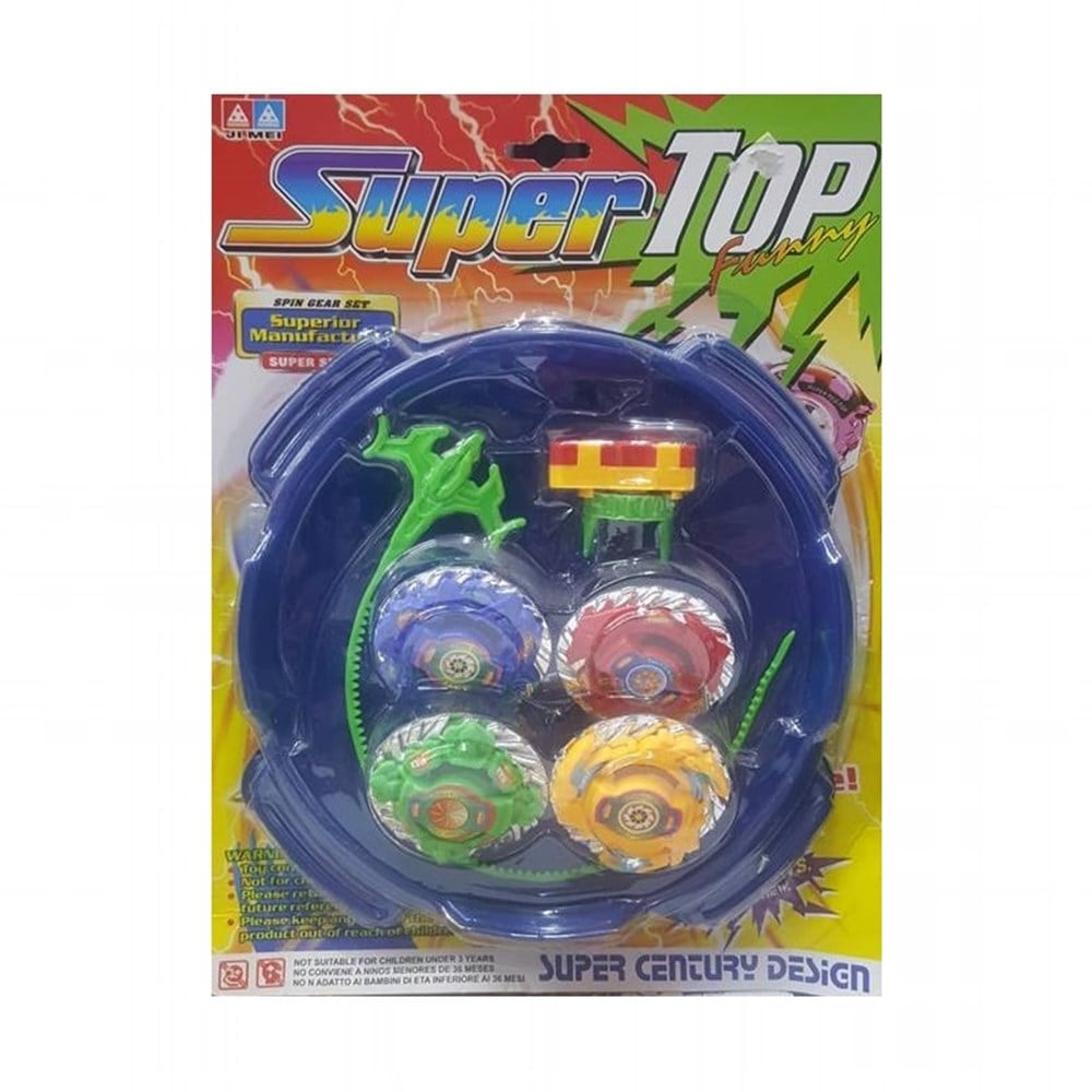 Süper Hızlı 4'lü Beyblade Oyun Seti Arenalı