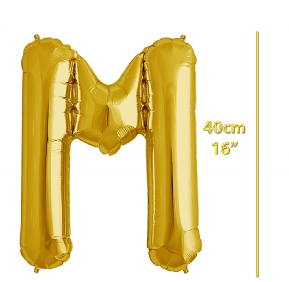 Folyo Harf M Gold Balon 40cm ( 16 inç )16