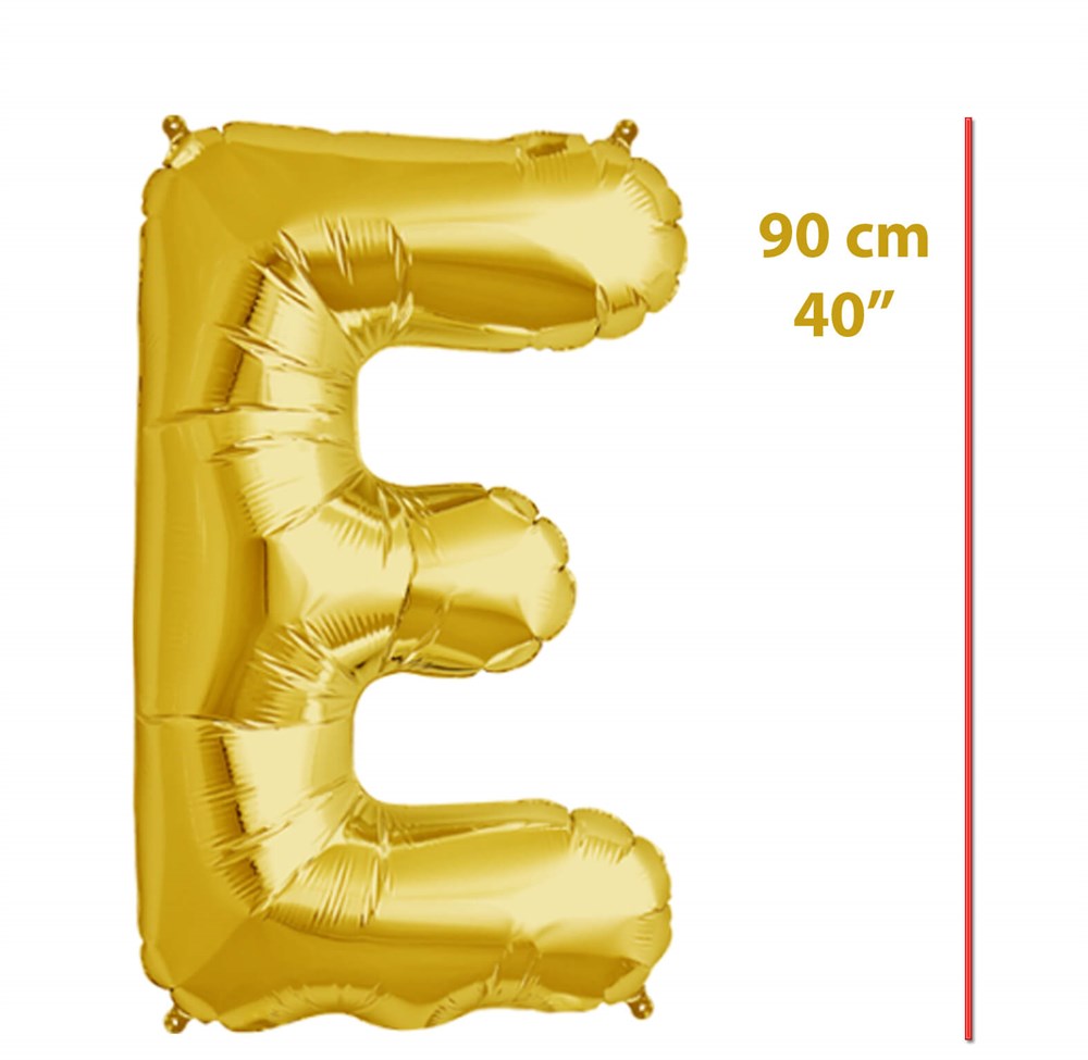 Folyo Harf E Gold Balon 90cm ( 40 inç )40