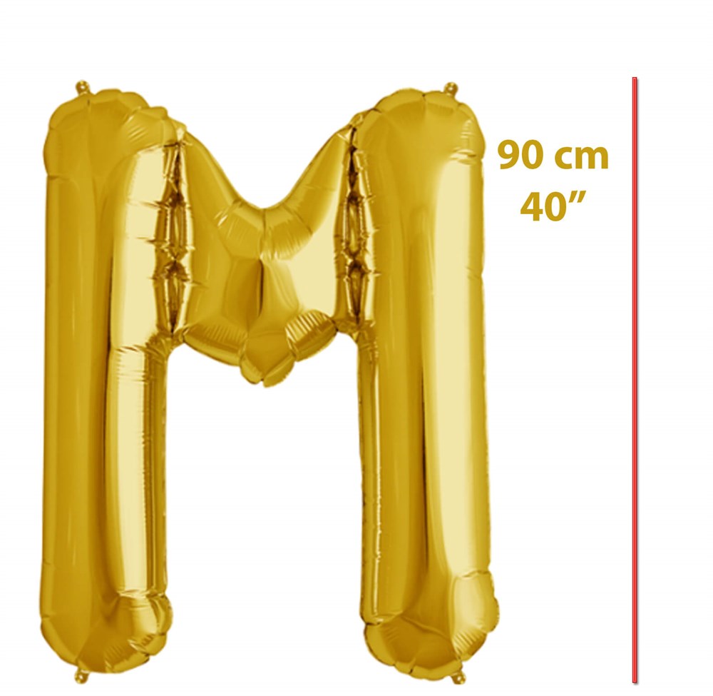Folyo Harf M Gold Balon 90cm ( 40 inç )40