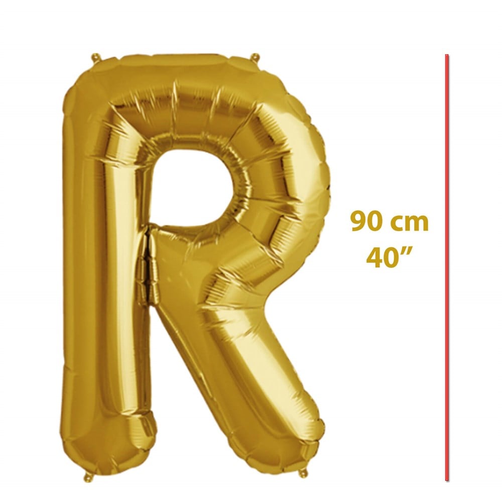 Folyo Harf R Gold Balon 90cm ( 40 inç )40