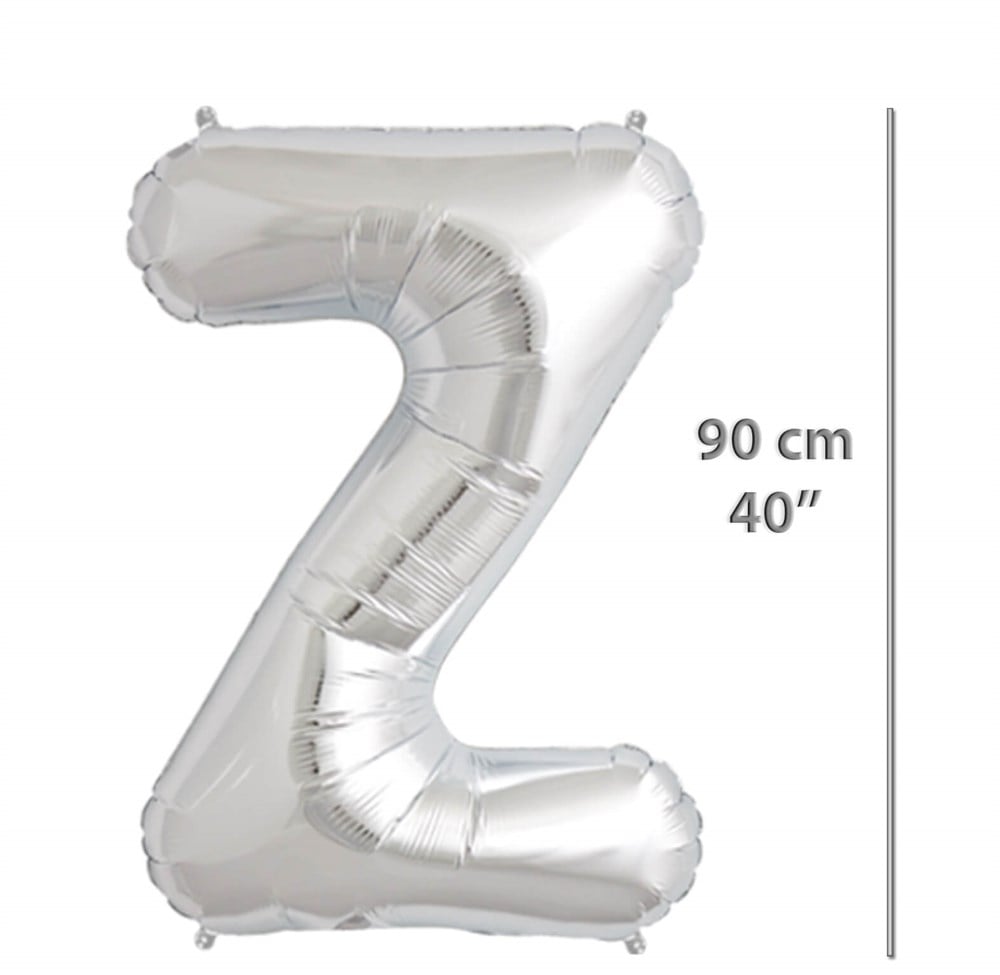 Folyo Harf Z Gümüş Balon 90cm ( 40 inç )40