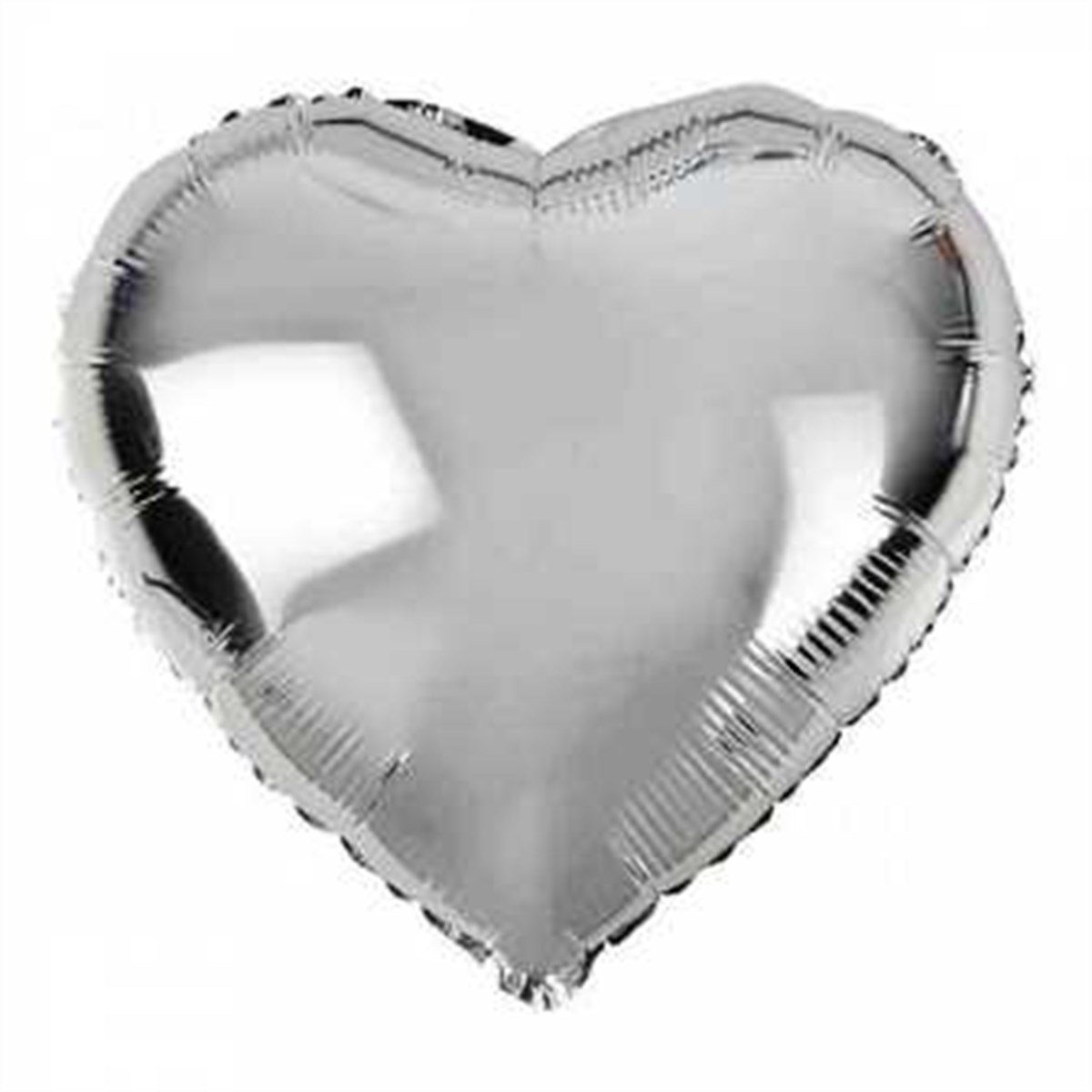 65cm Folyo Gümüş Kalp