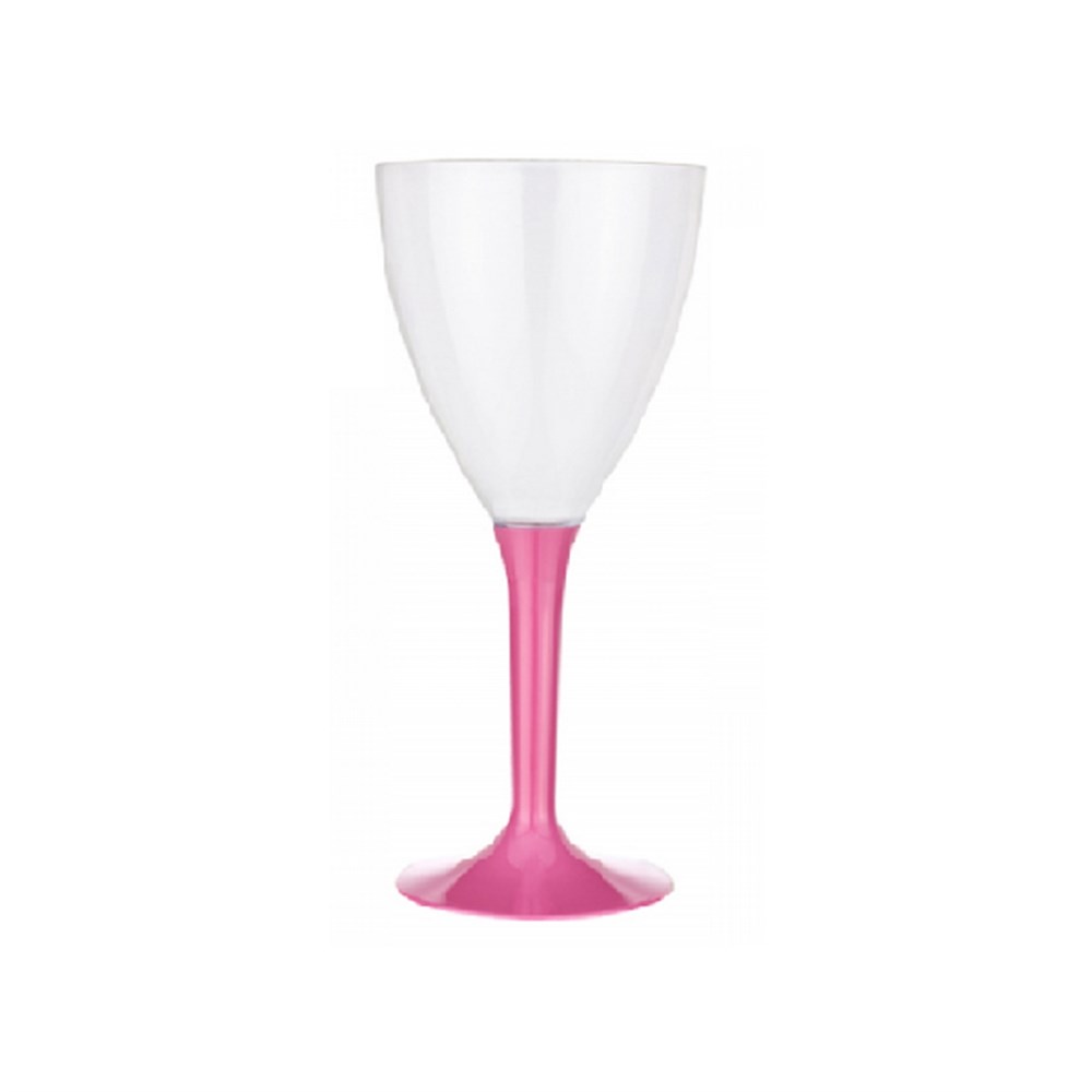 Roll-Up Party Dreams Lüks Pembe Ayaklı Plastik Bardak 10'luAyaklı Plastik Bardaklar