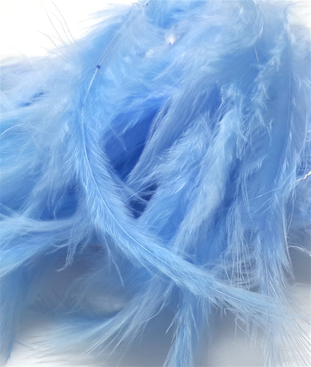 Şeffaf Balon İçine Renkli Yapay Mavi Kuş TüyüBalon Aksesuarları