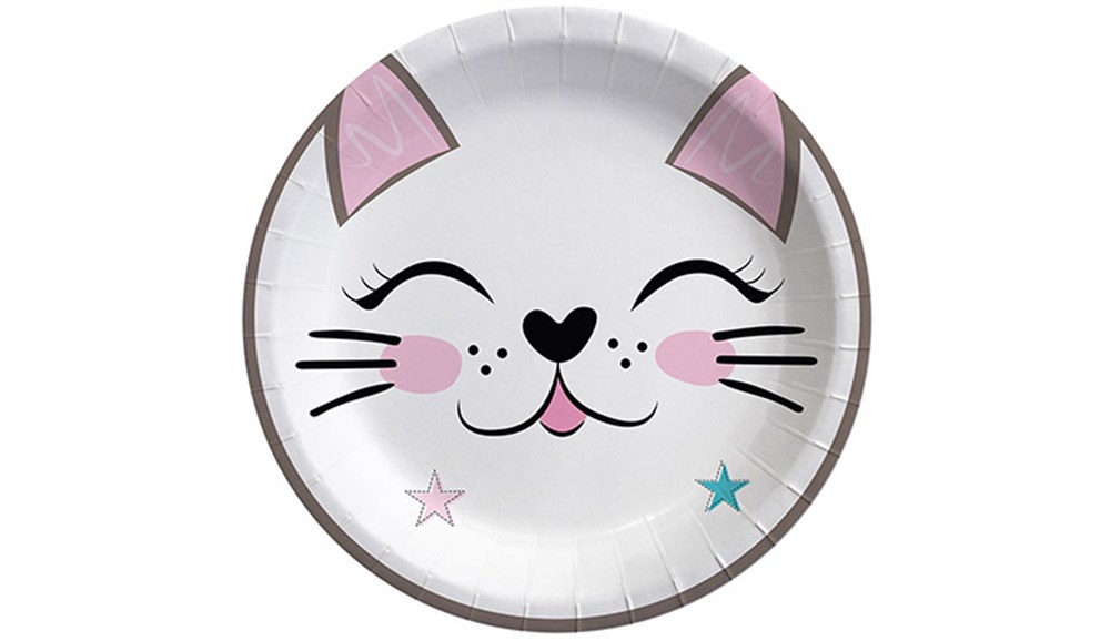 Lisanslı TemalıTabaklarMiss Cat Temalı Karton Tabak 23cm 8'liBalonevi