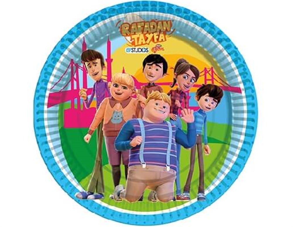 Lisanslı TemalıTabaklarRafadan Tayfa Temalı Karton Tabak 23cmBalonevi