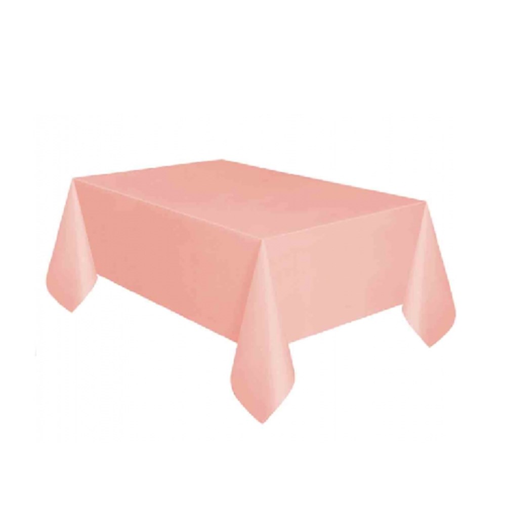 Roll-Up Masa Örtüsü Plastik ( 1,37 m. x 2,7 m.) Somon (24’lü)Desenli Masa Örtüleri