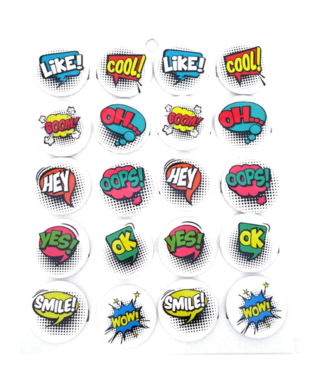 Pop Art Metal Rozet Hediyelik