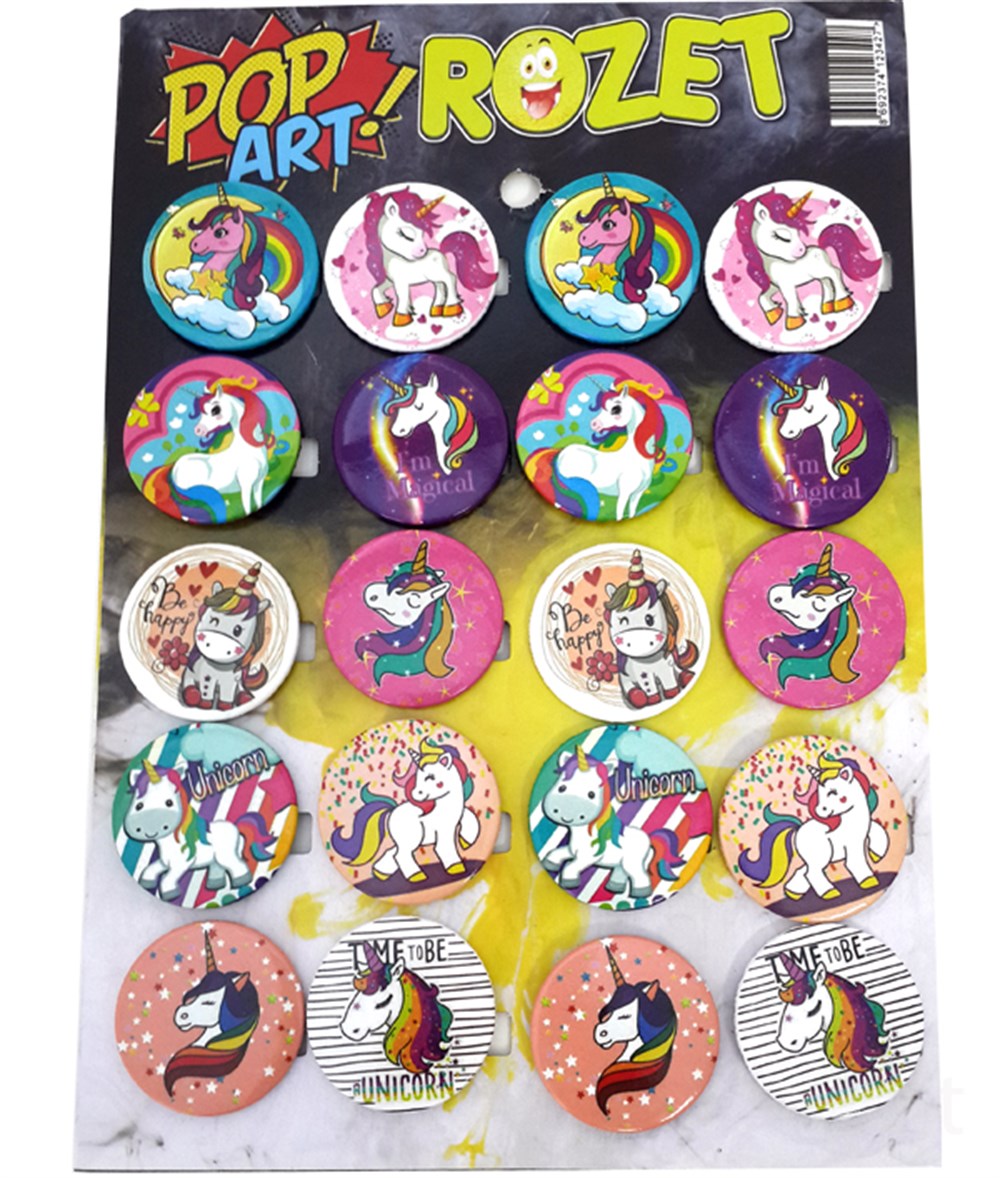 Unicorn Metal Rozet Hediyelik