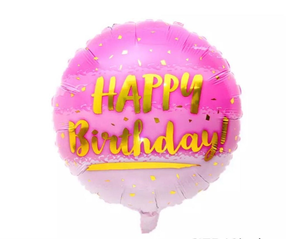 Diğer Folyo BalonlarFolyo Balon Happy Birthday Pembe 45 cmHK Ticaret